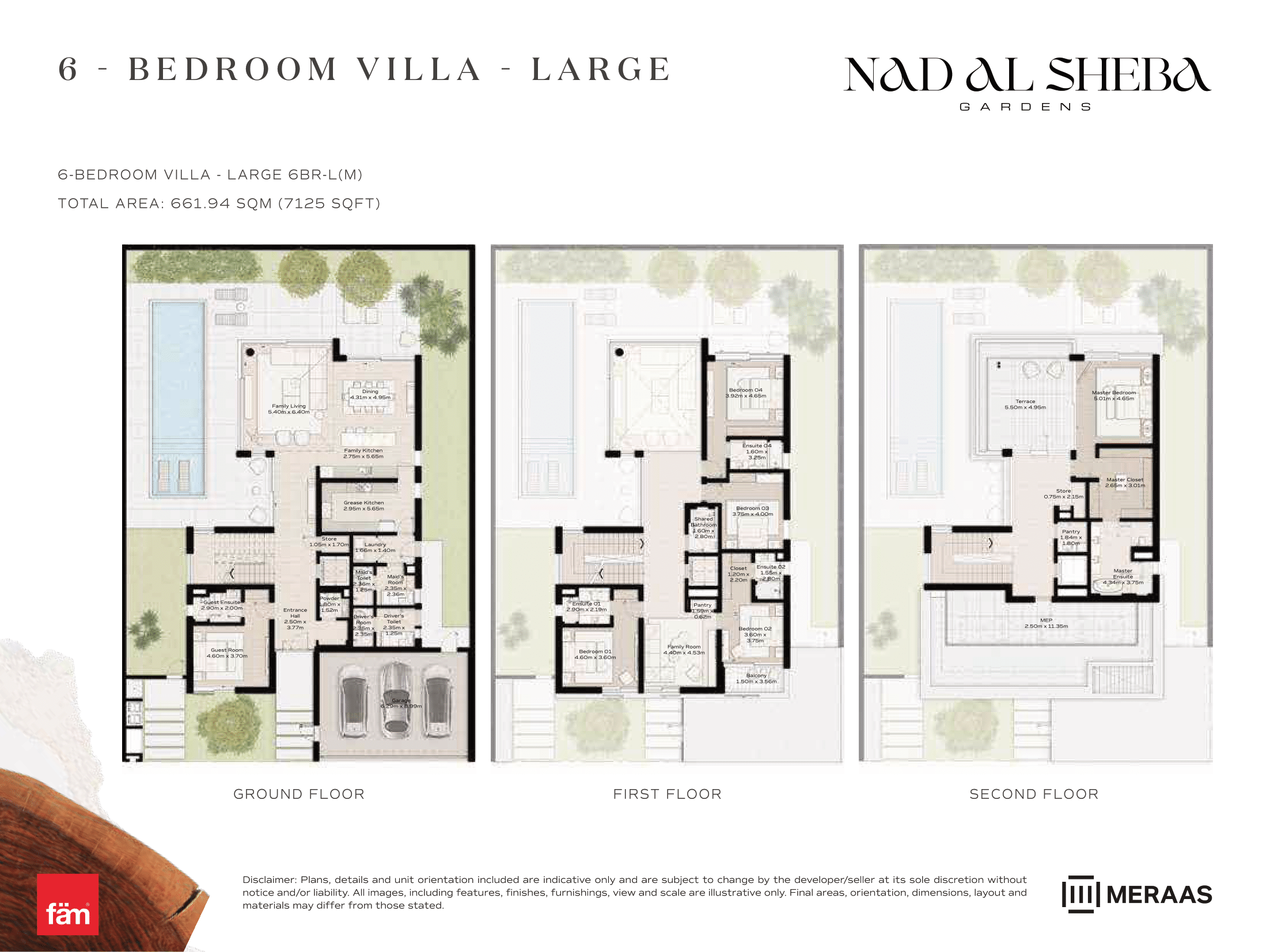 6 Bed- Villa floor plan