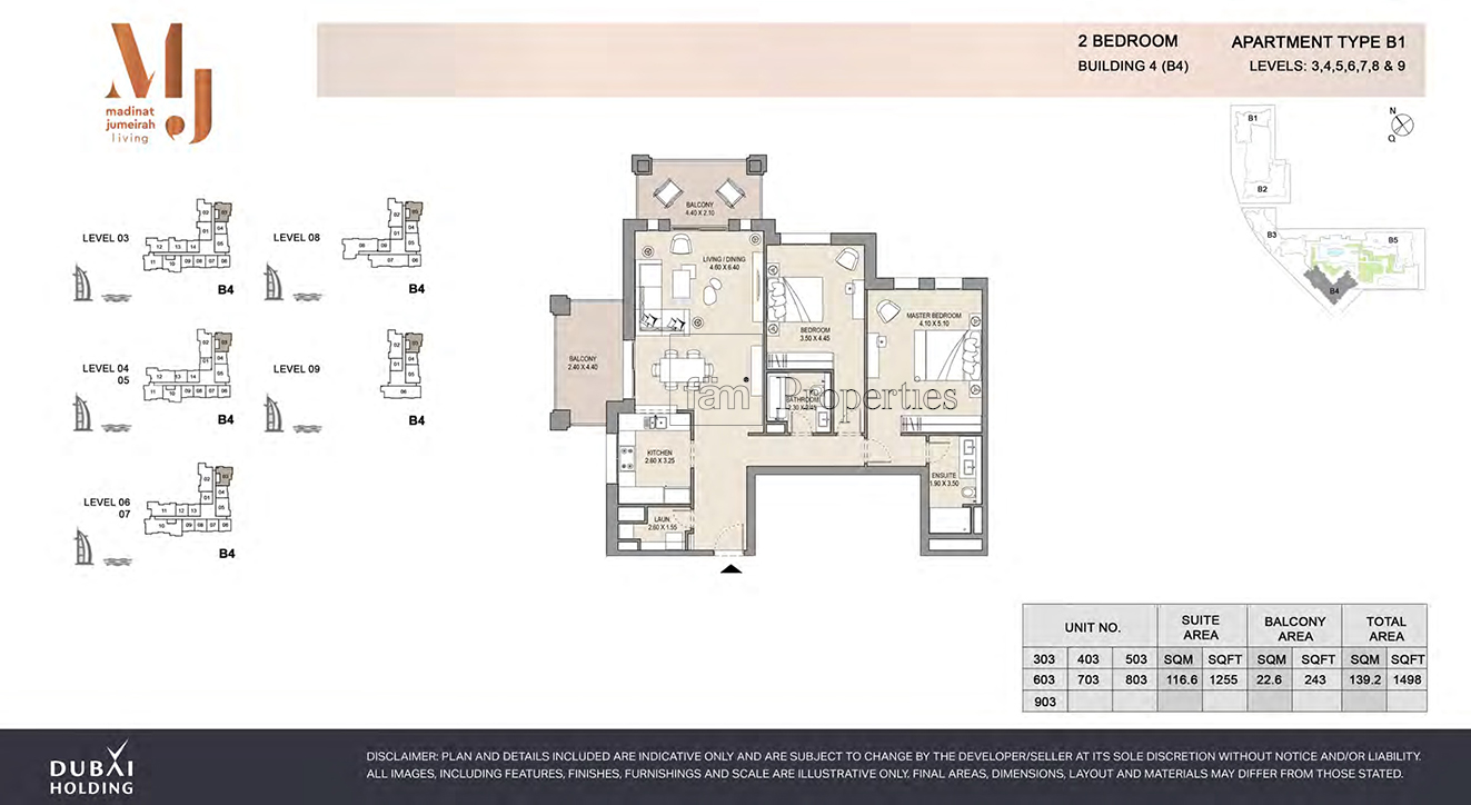 2 Bedroom floor plan