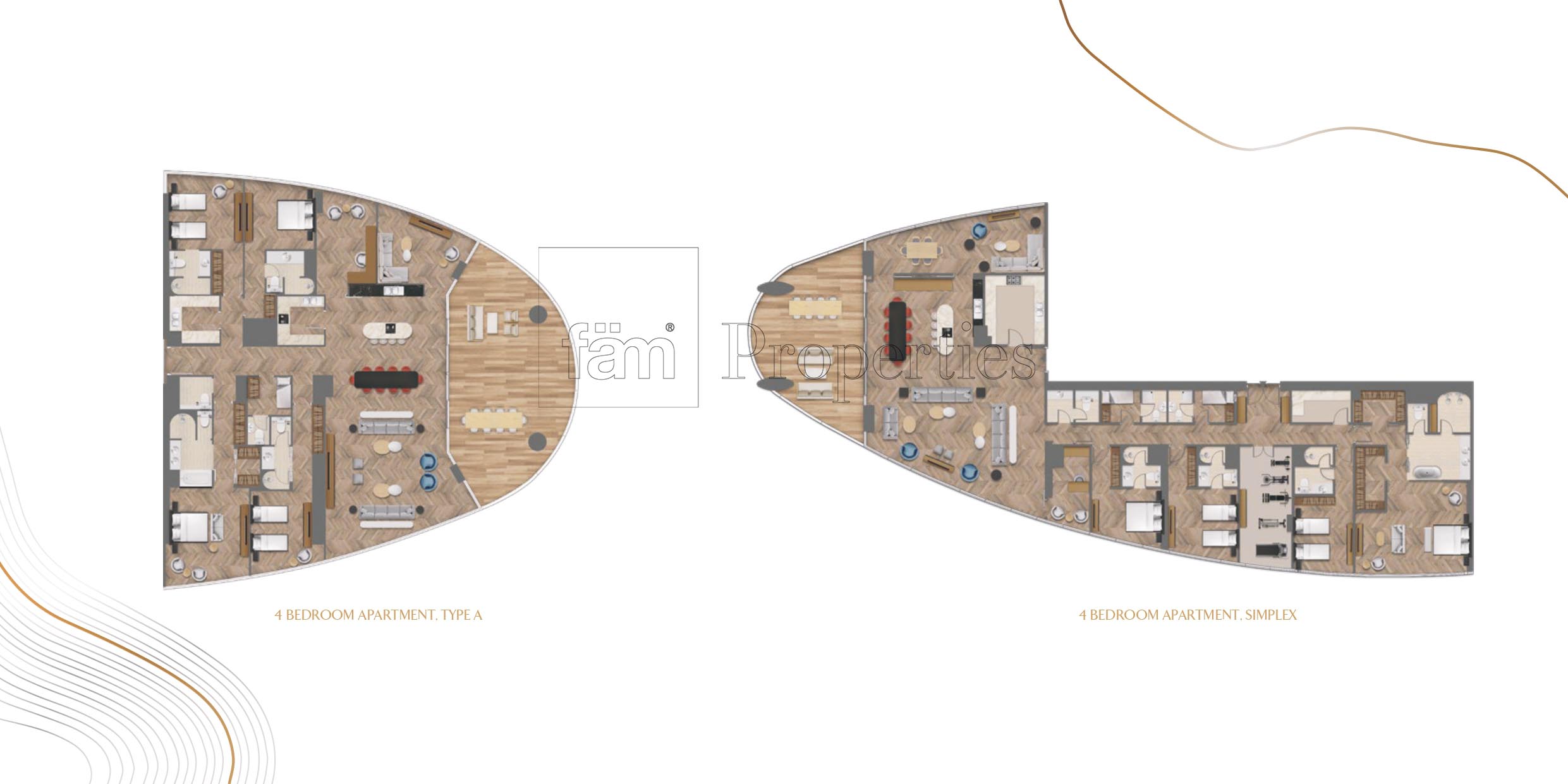 4 Bedroom floor plan