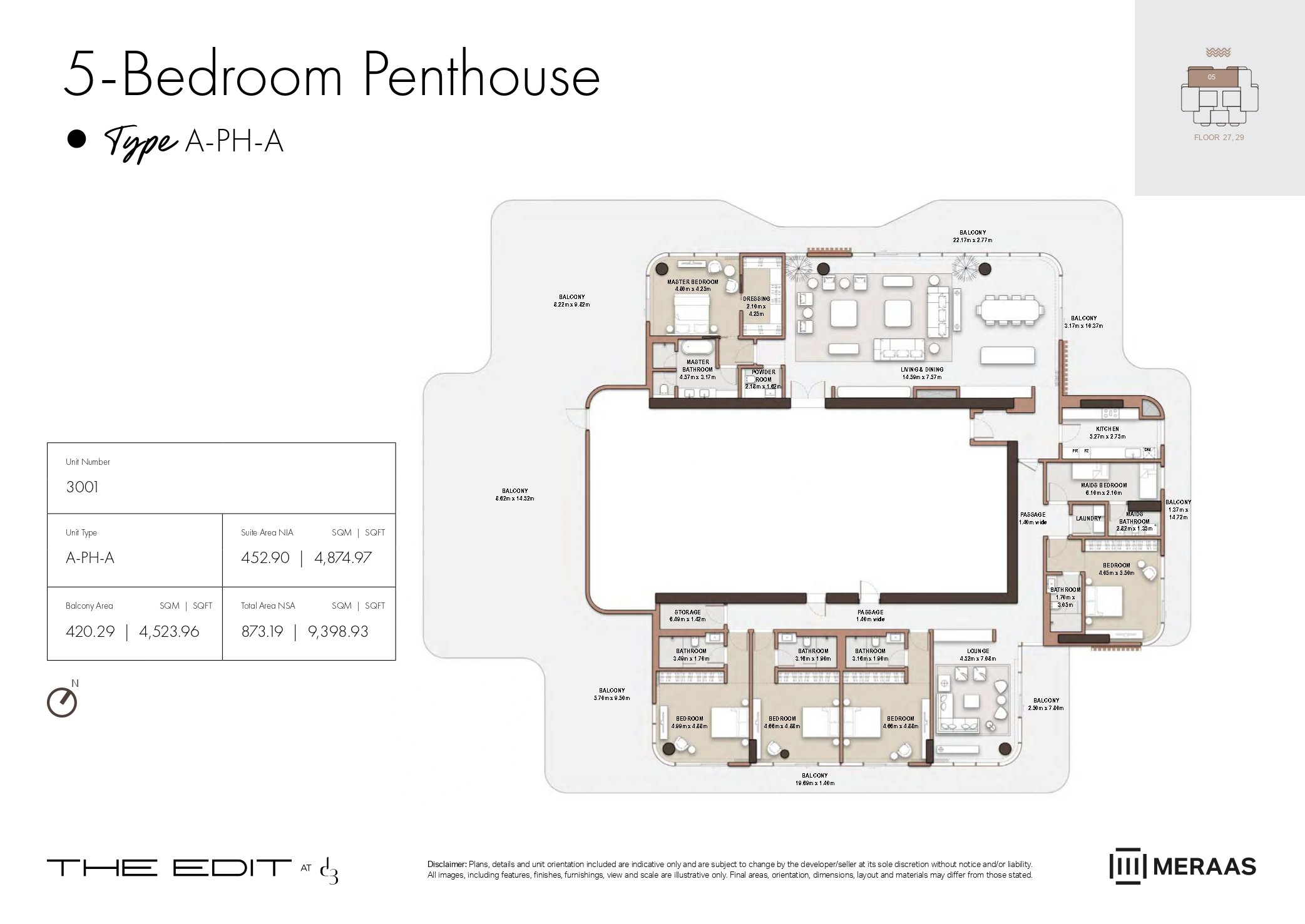 5 Bed floor plan
