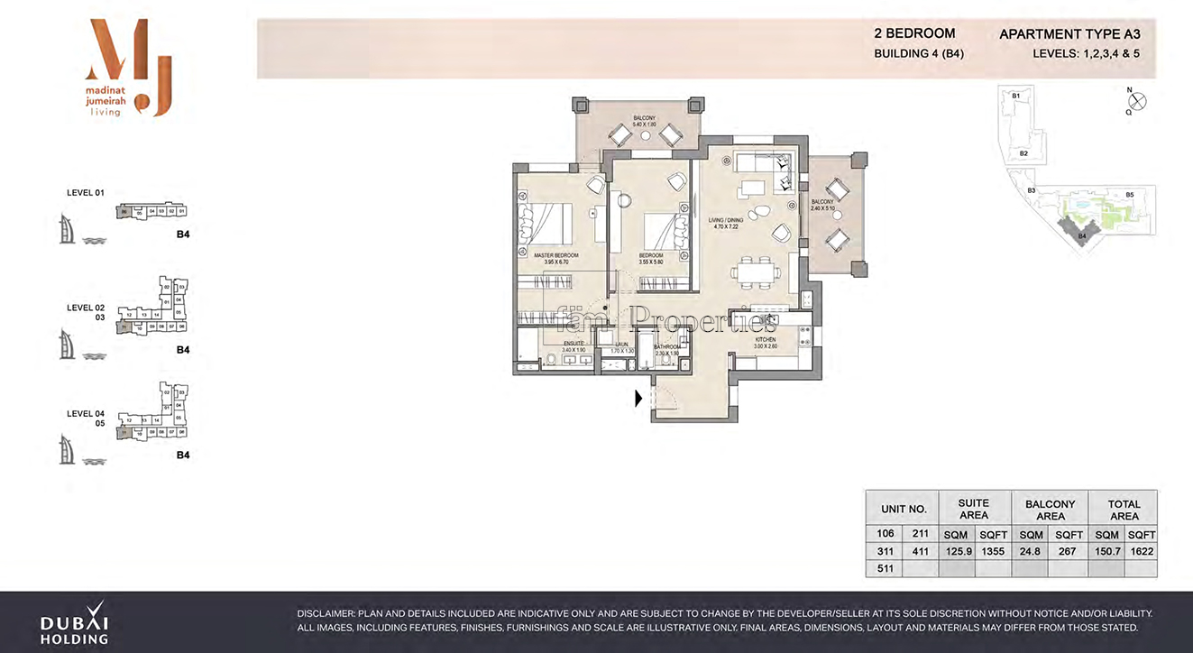 2 Bedroom floor plan