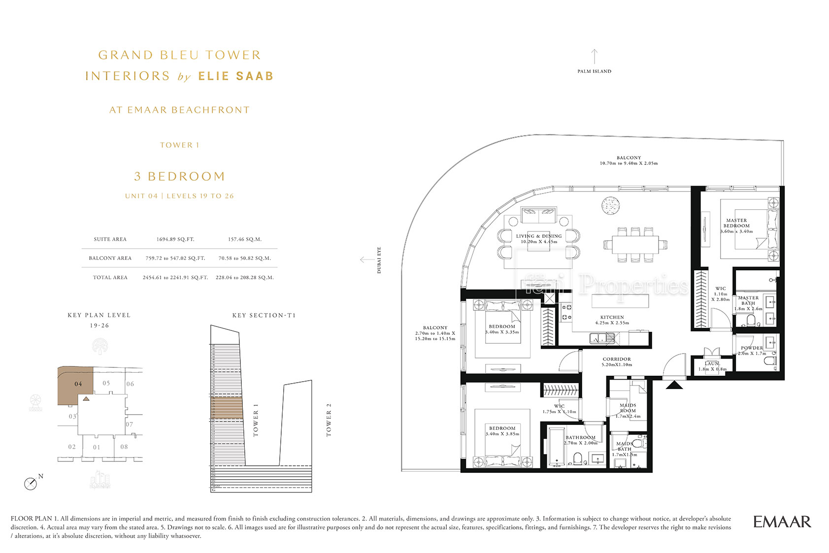 3 Bedroom floor plan