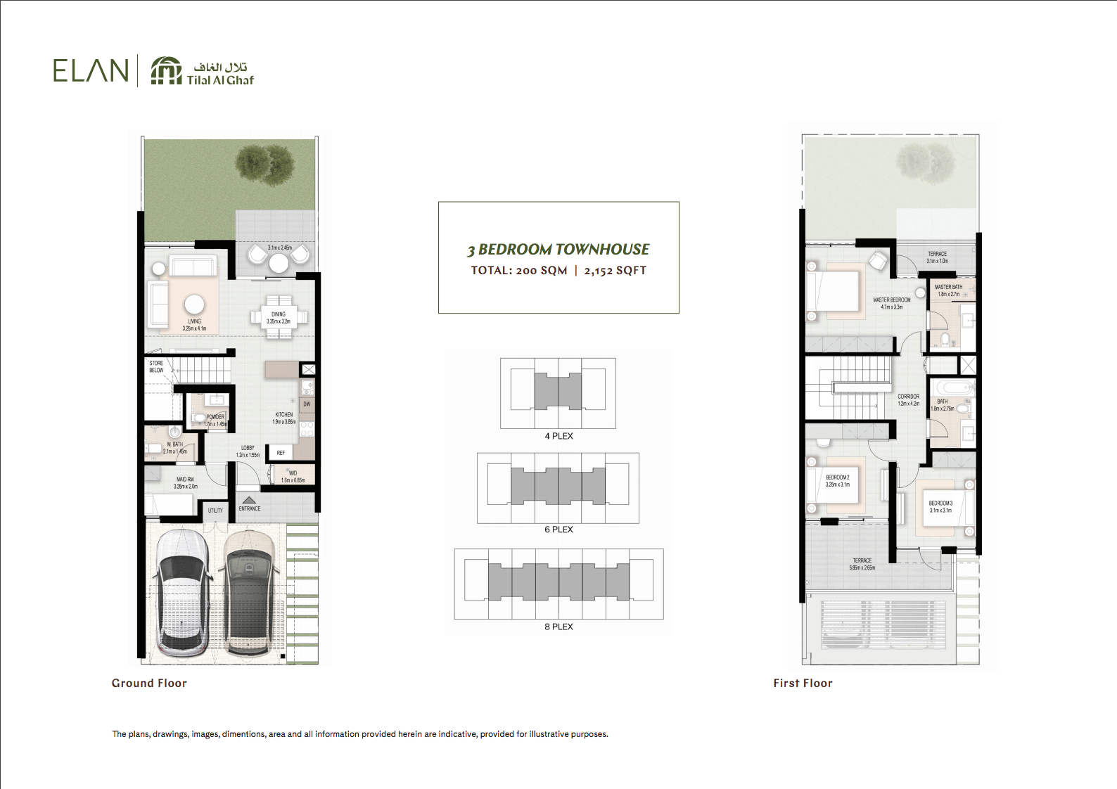 3 Bedroom floor plan