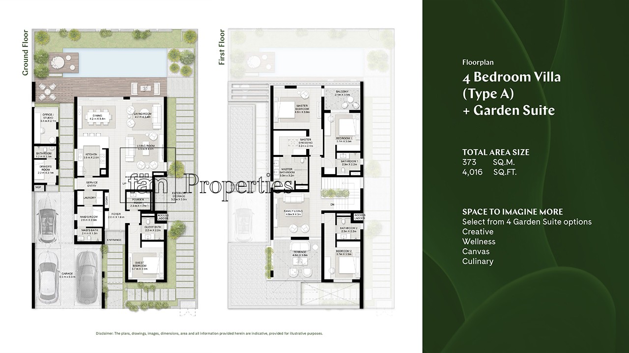 4 Bedroom floor plan
