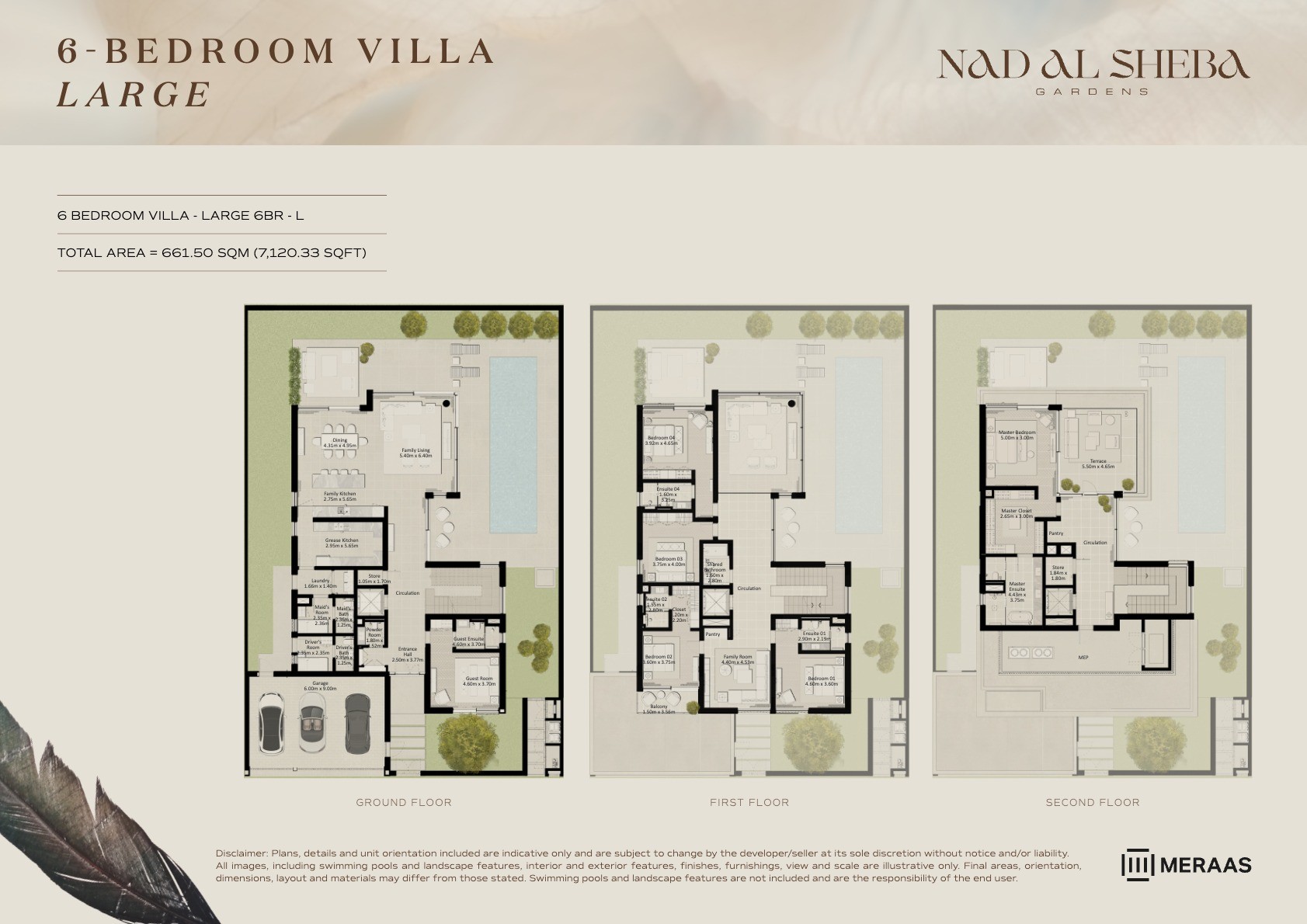 6BR - Villa - Large - L floor plan