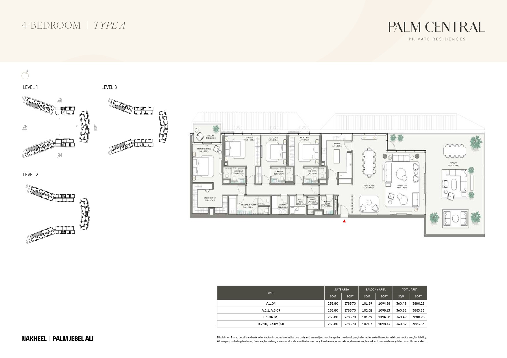 4 Bed floor plan