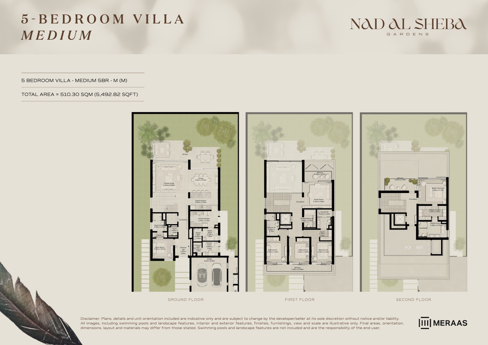 5BR - Villa - Medium - M (M) floor plan