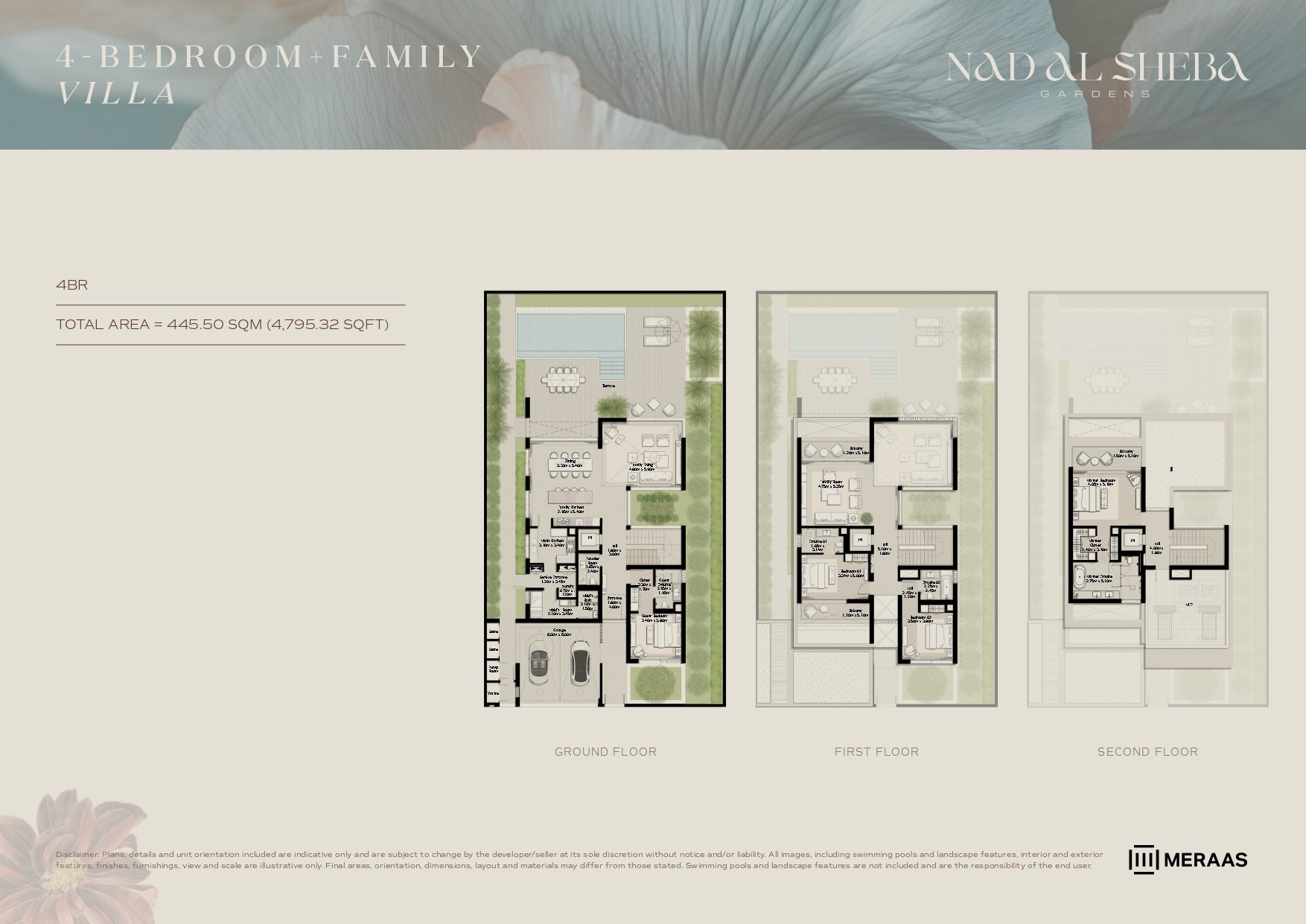 4 Bed floor plan