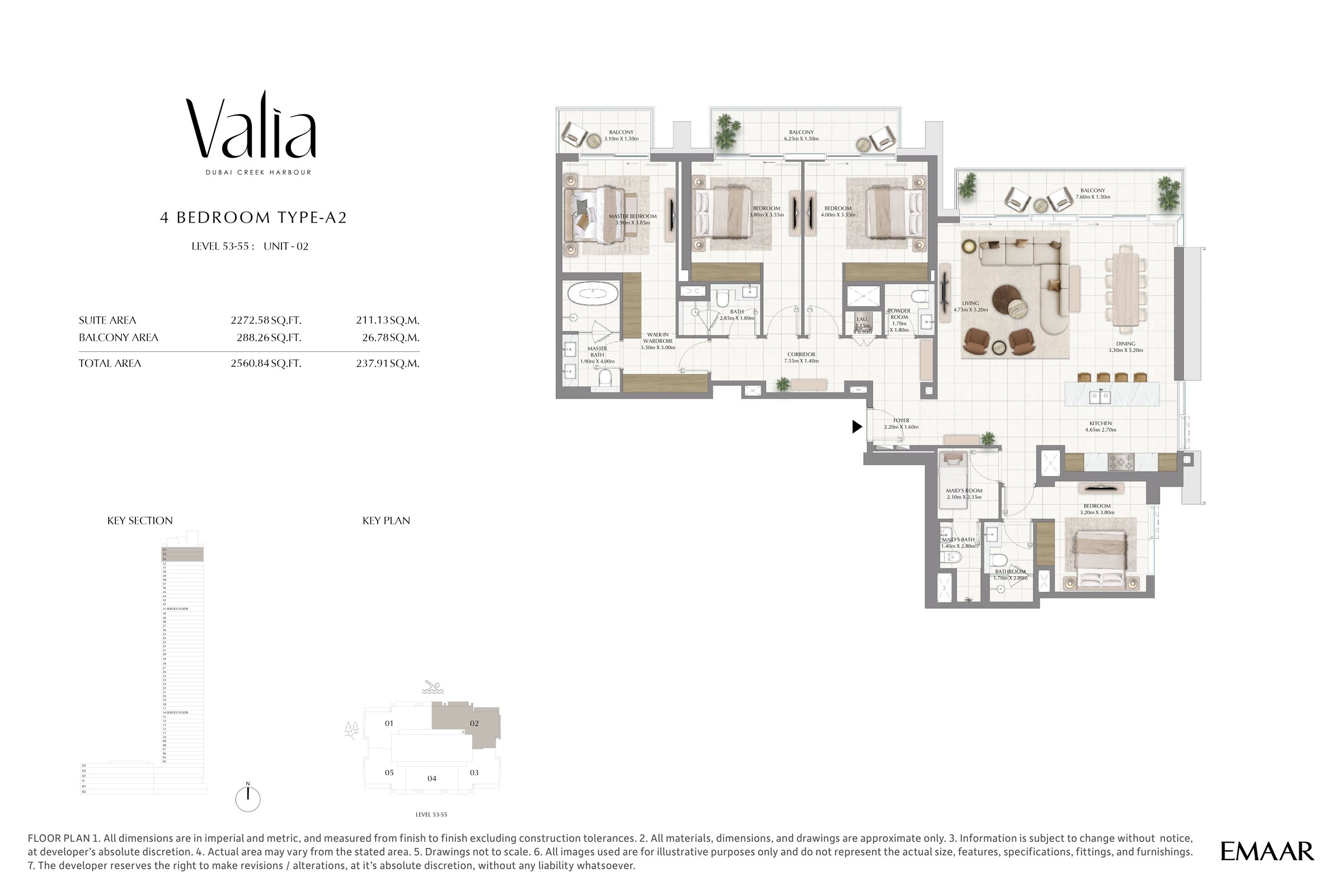 4 Bed floor plan