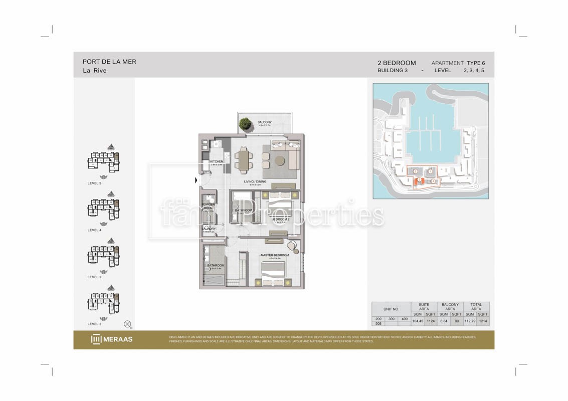 2 Bedroom floor plan