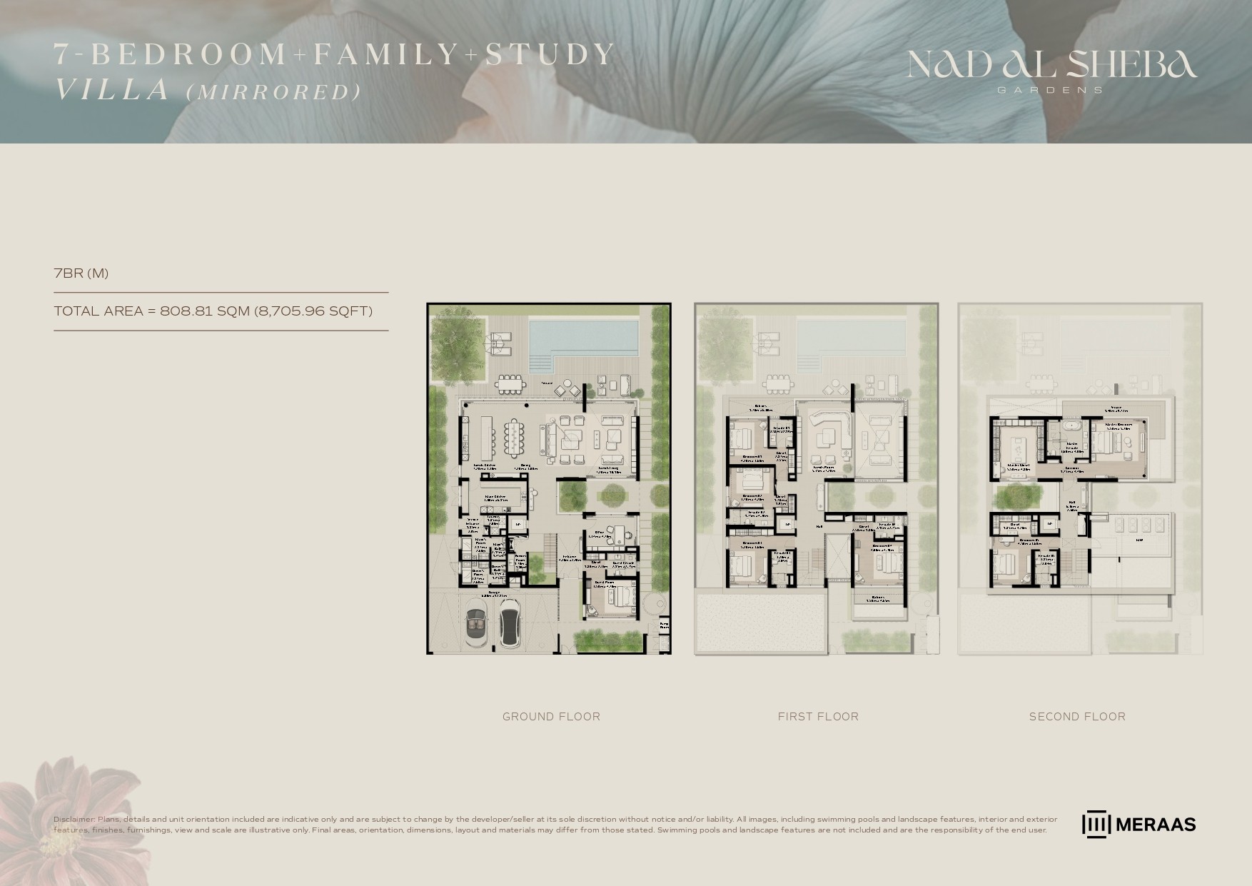 7 Bed floor plan