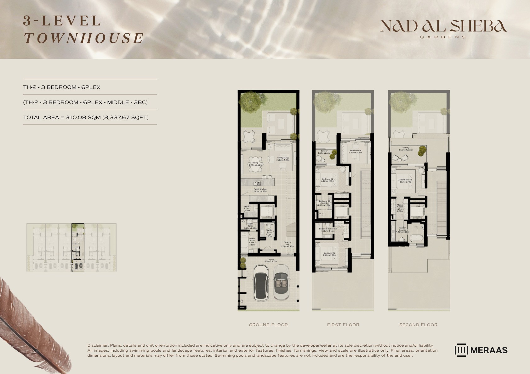 3LV - Townhouse - TH2-6PLex-Mid - 3BC floor plan
