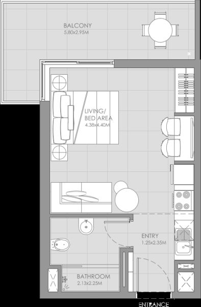 Studio floor plan