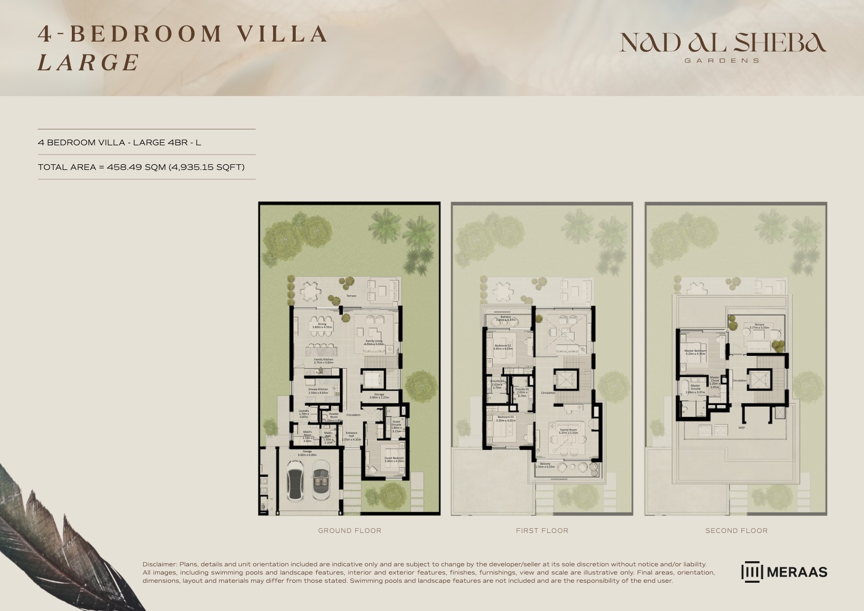 4BR - Villa - Large - L floor plan