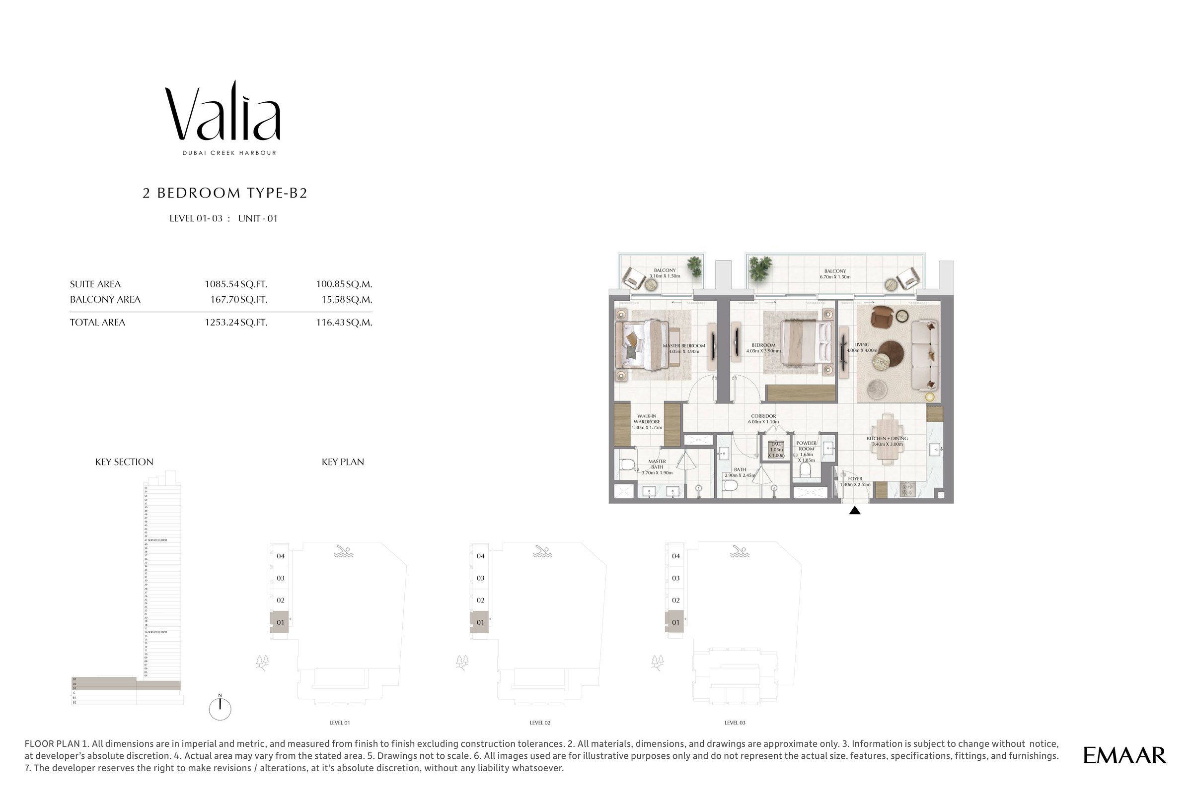 2 Bed floor plan