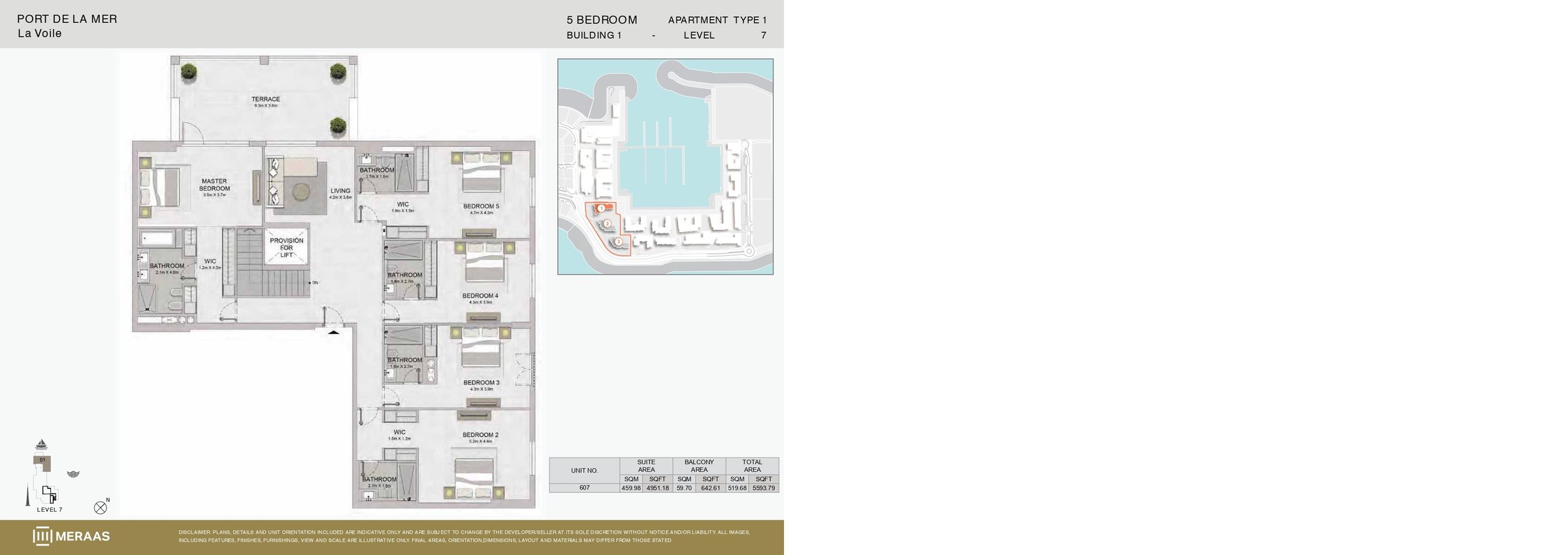 5 Bedroom floor plan