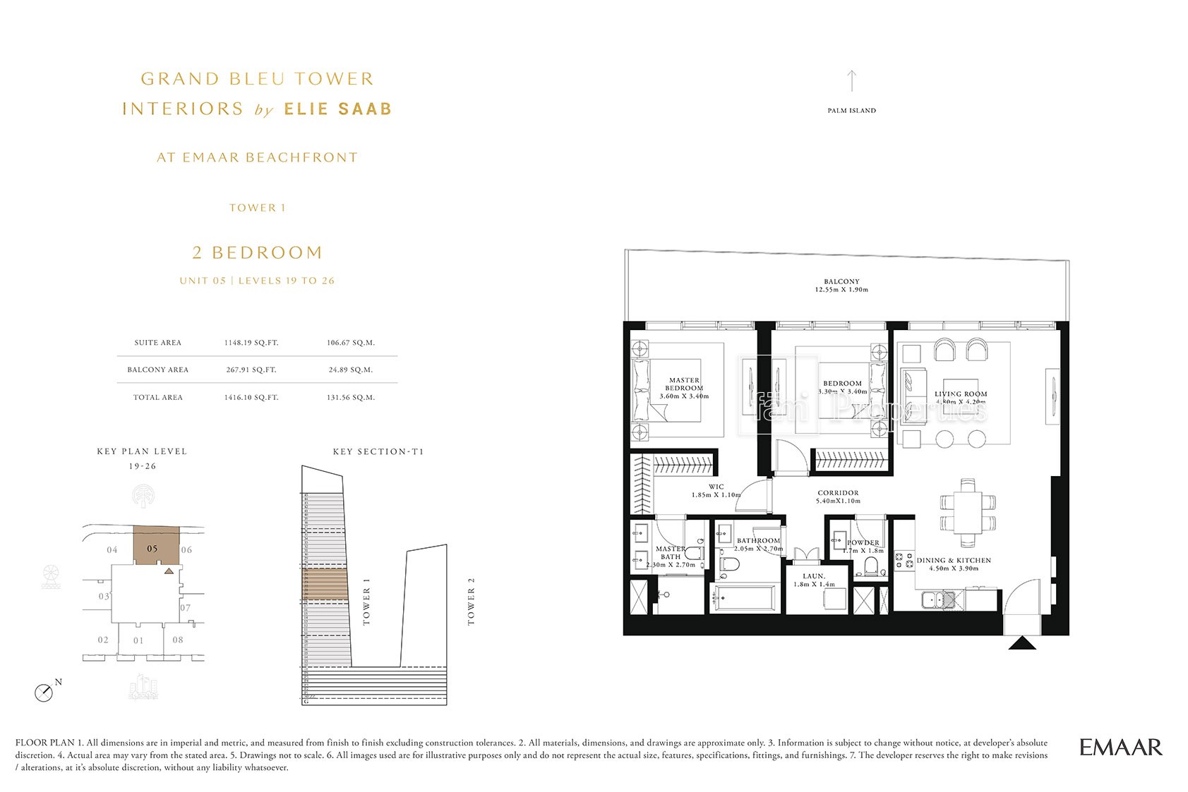 2 Bedroom floor plan