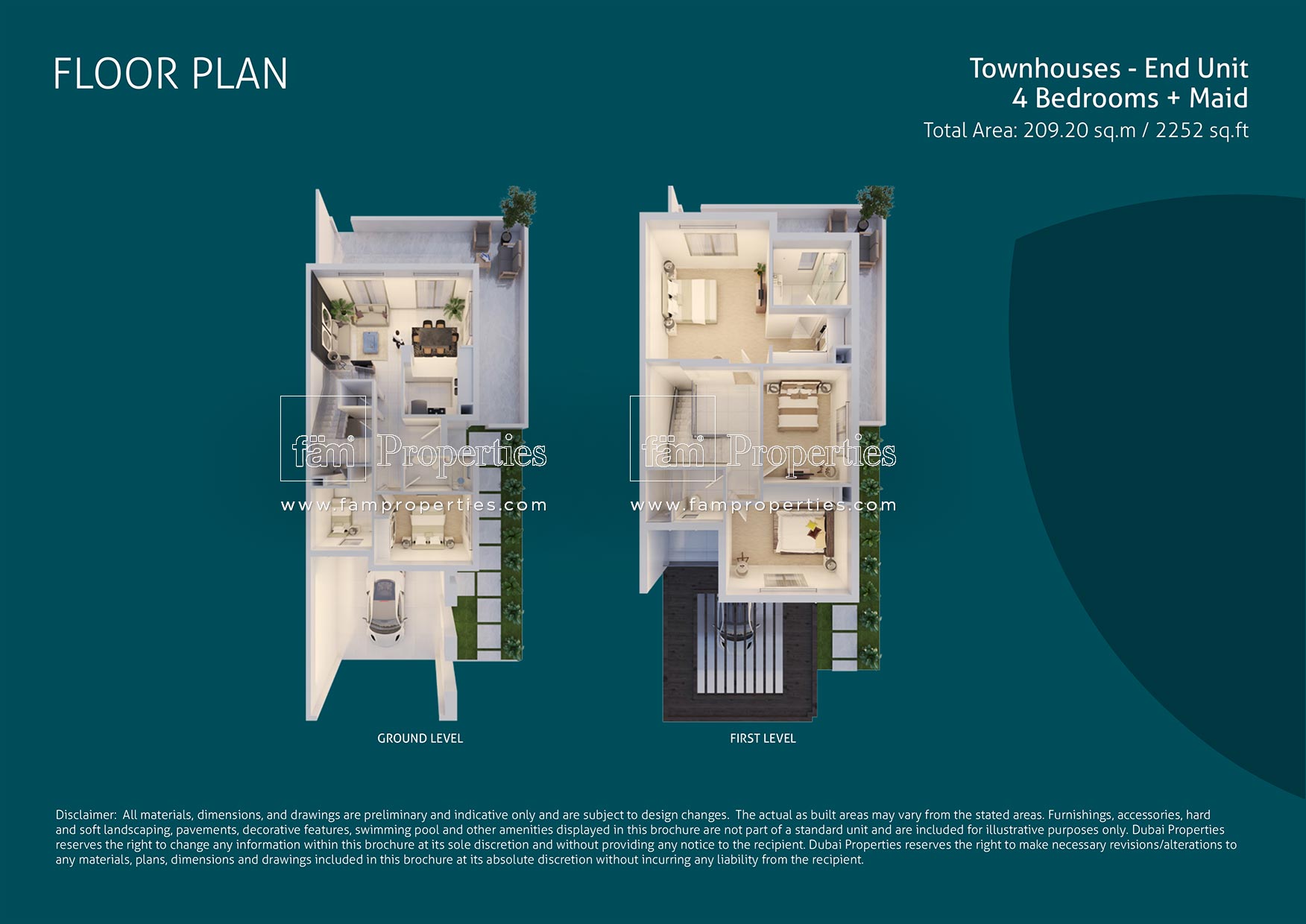 4 Bedroom floor plan