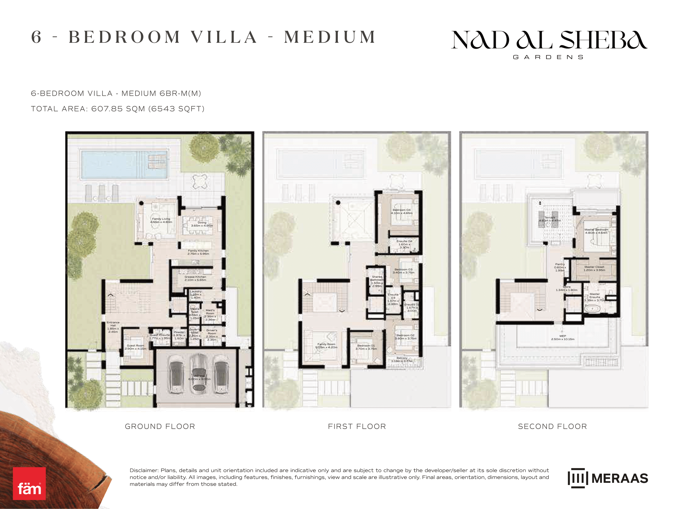 6 Bed- Villa floor plan