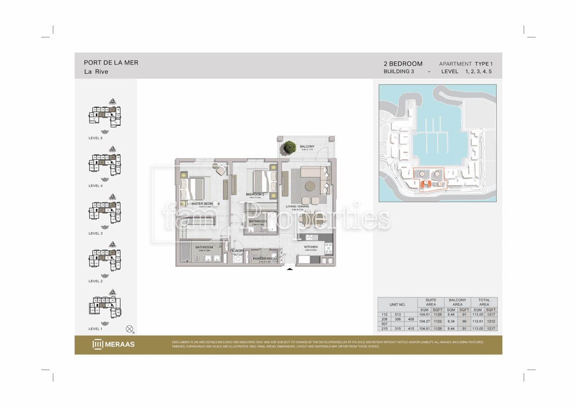 2 Bedroom floor plan
