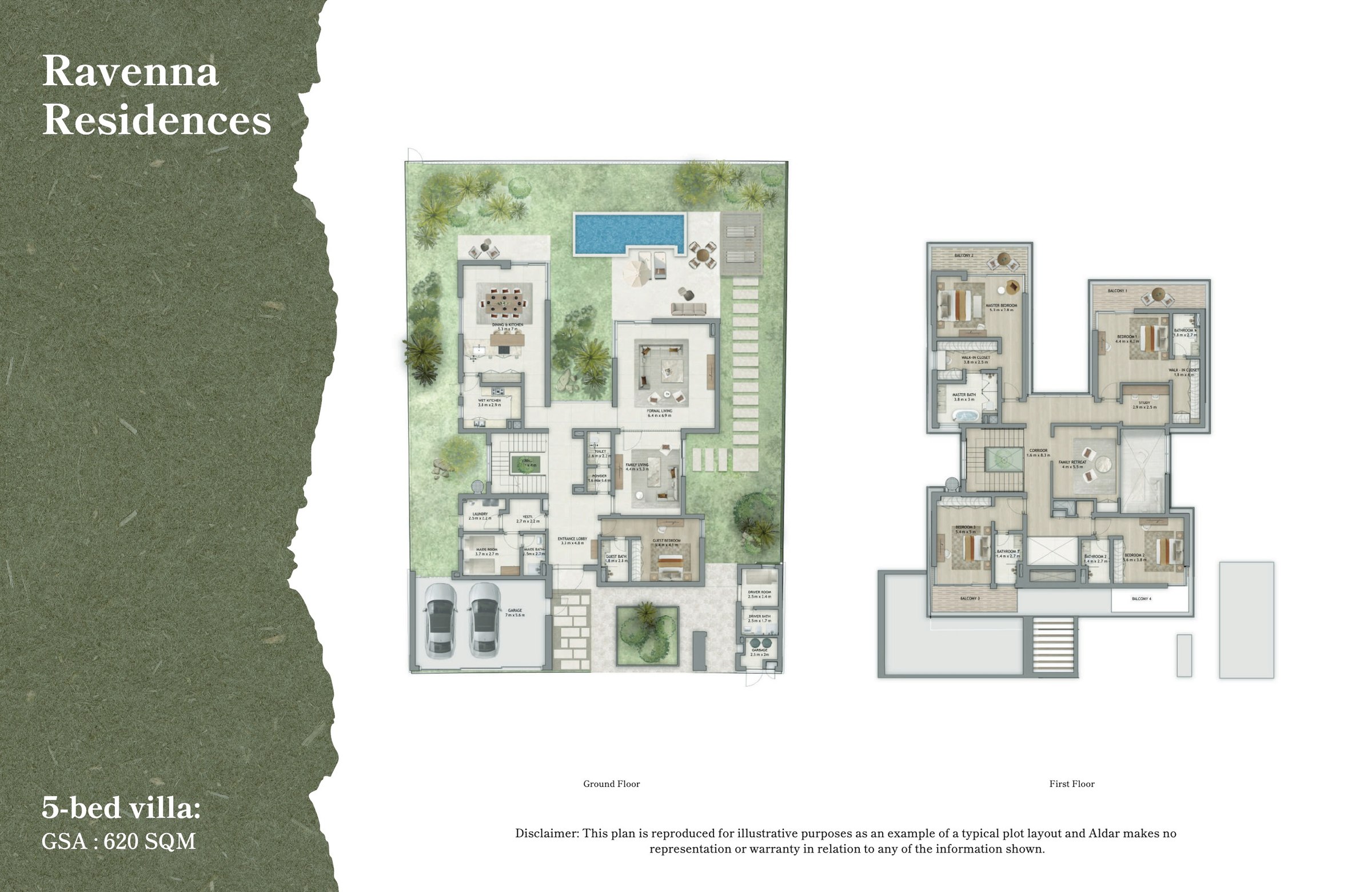 Ravena Villas - 5BR floor plan