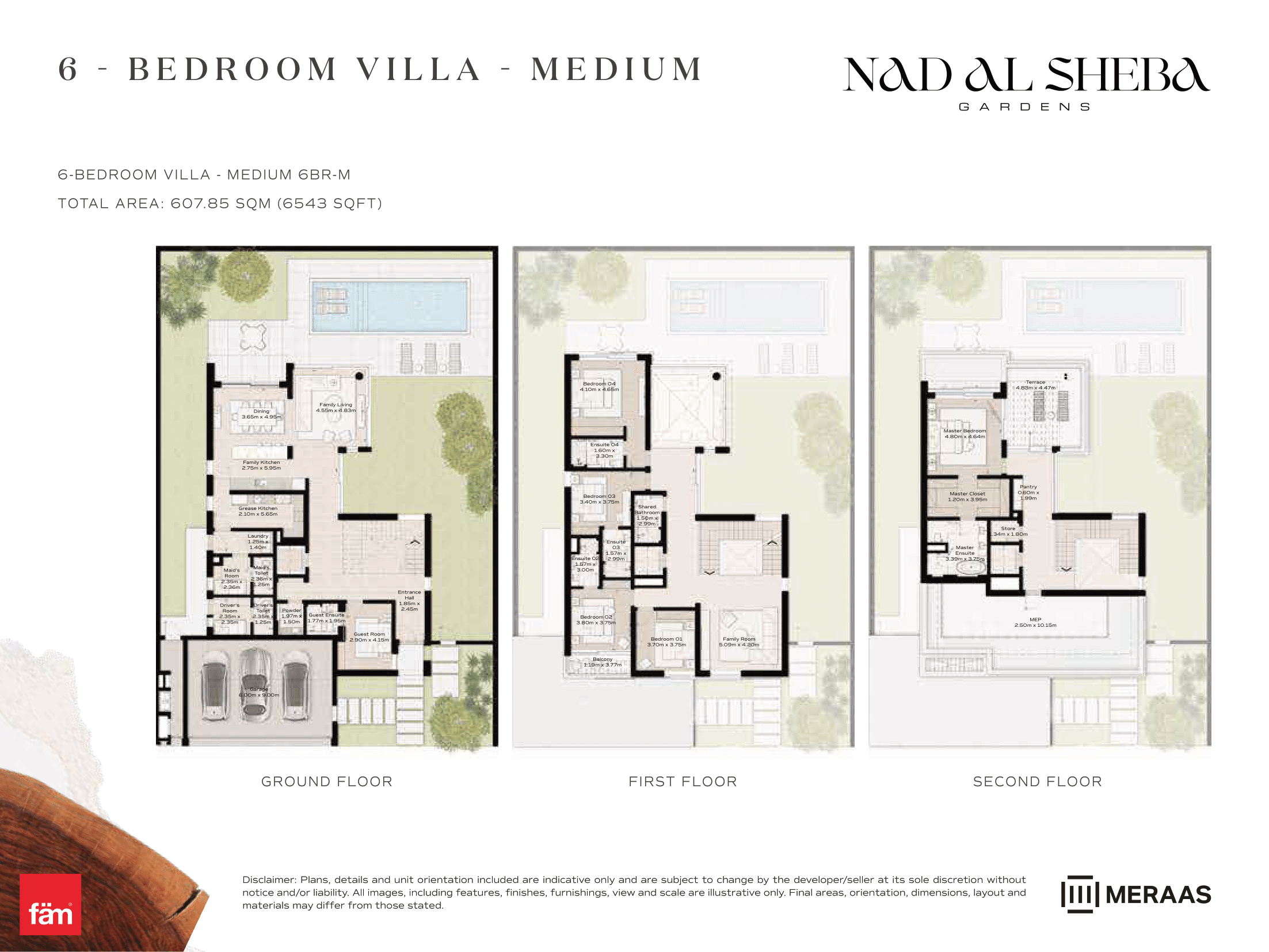 6 Bed- Villa floor plan