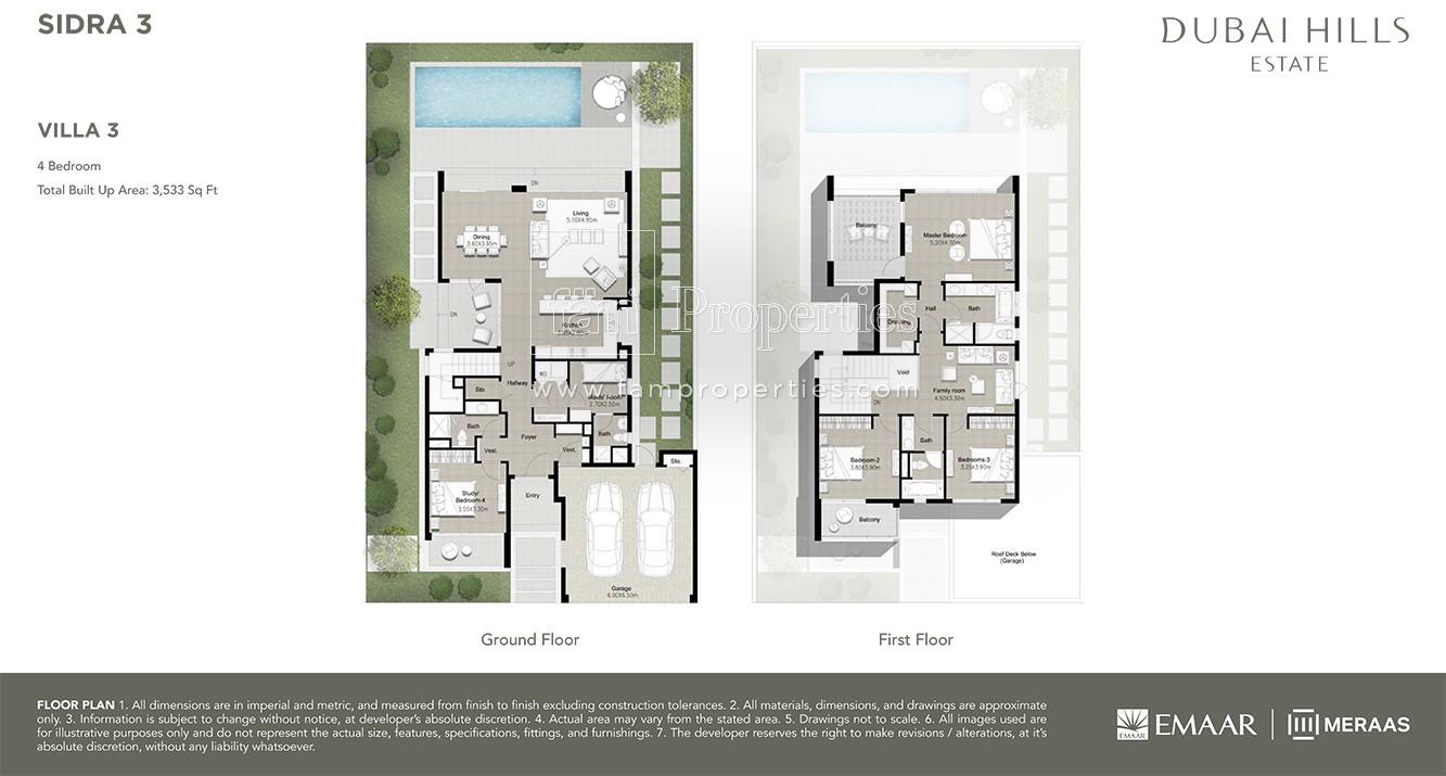Villa 3 floor plan
