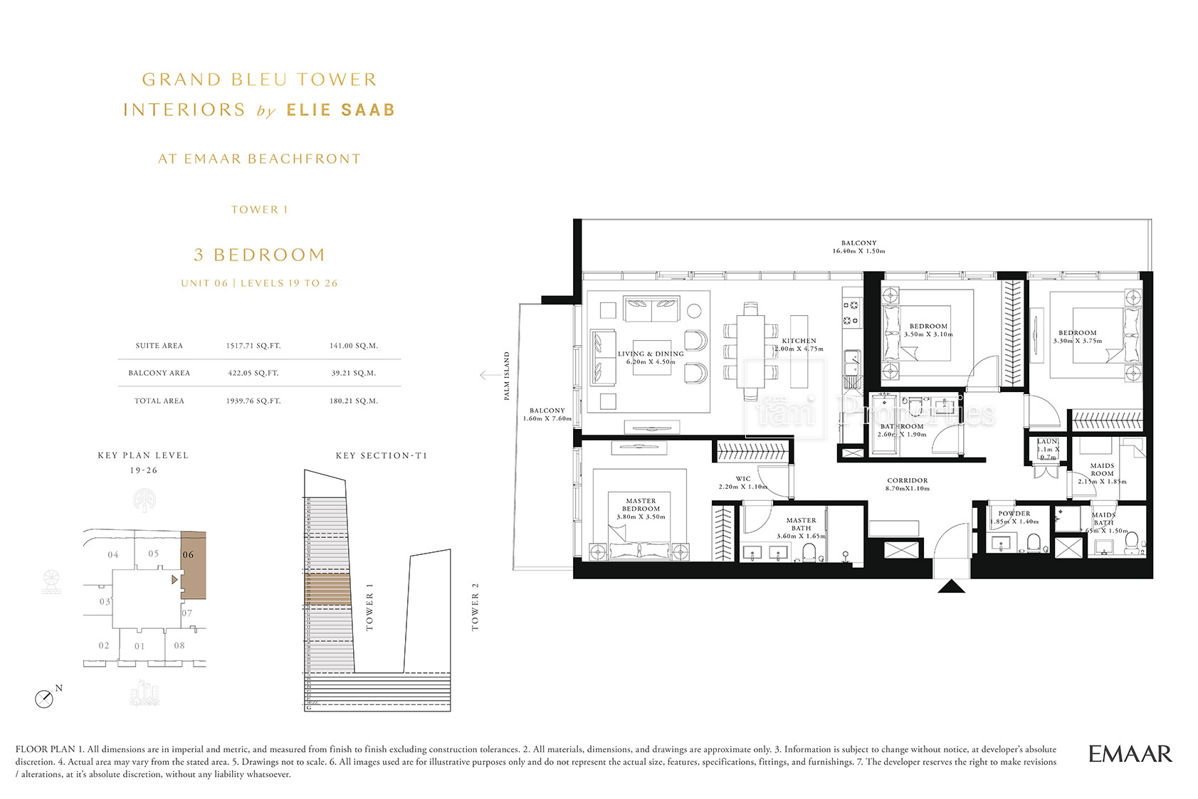 3 Bedroom floor plan