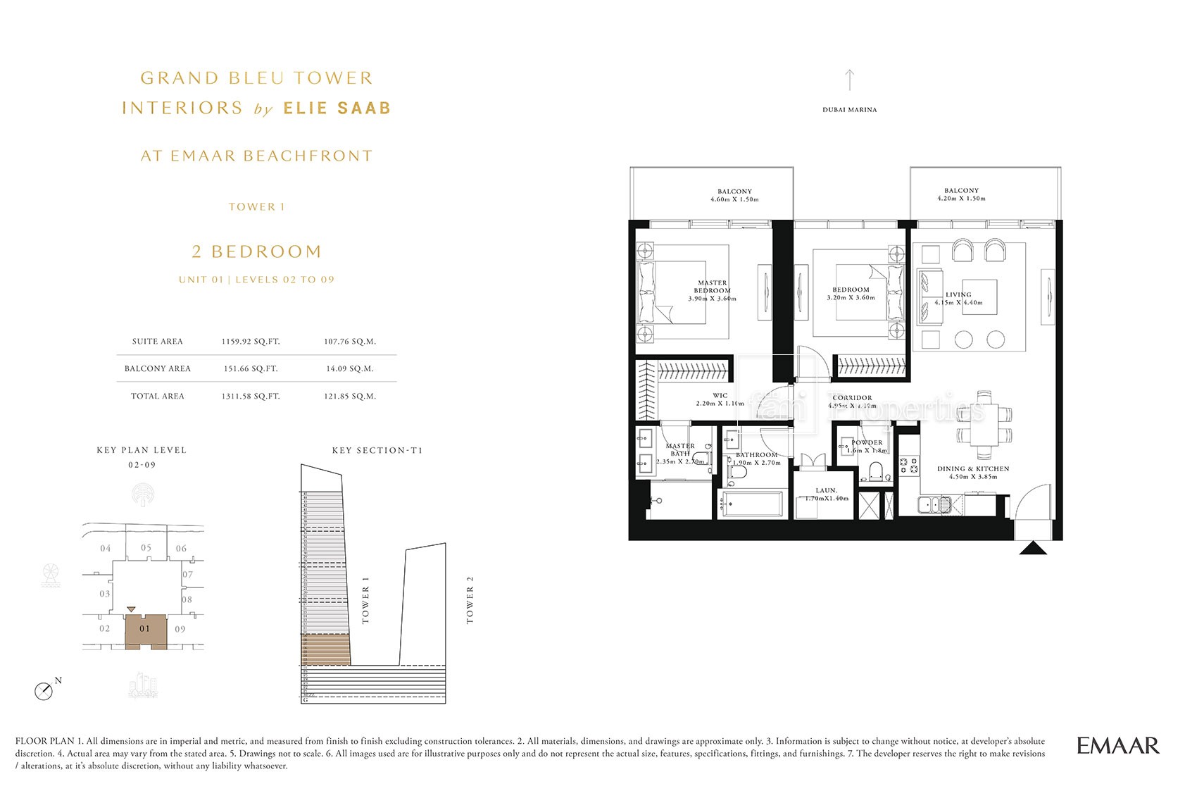 2 Bedroom floor plan