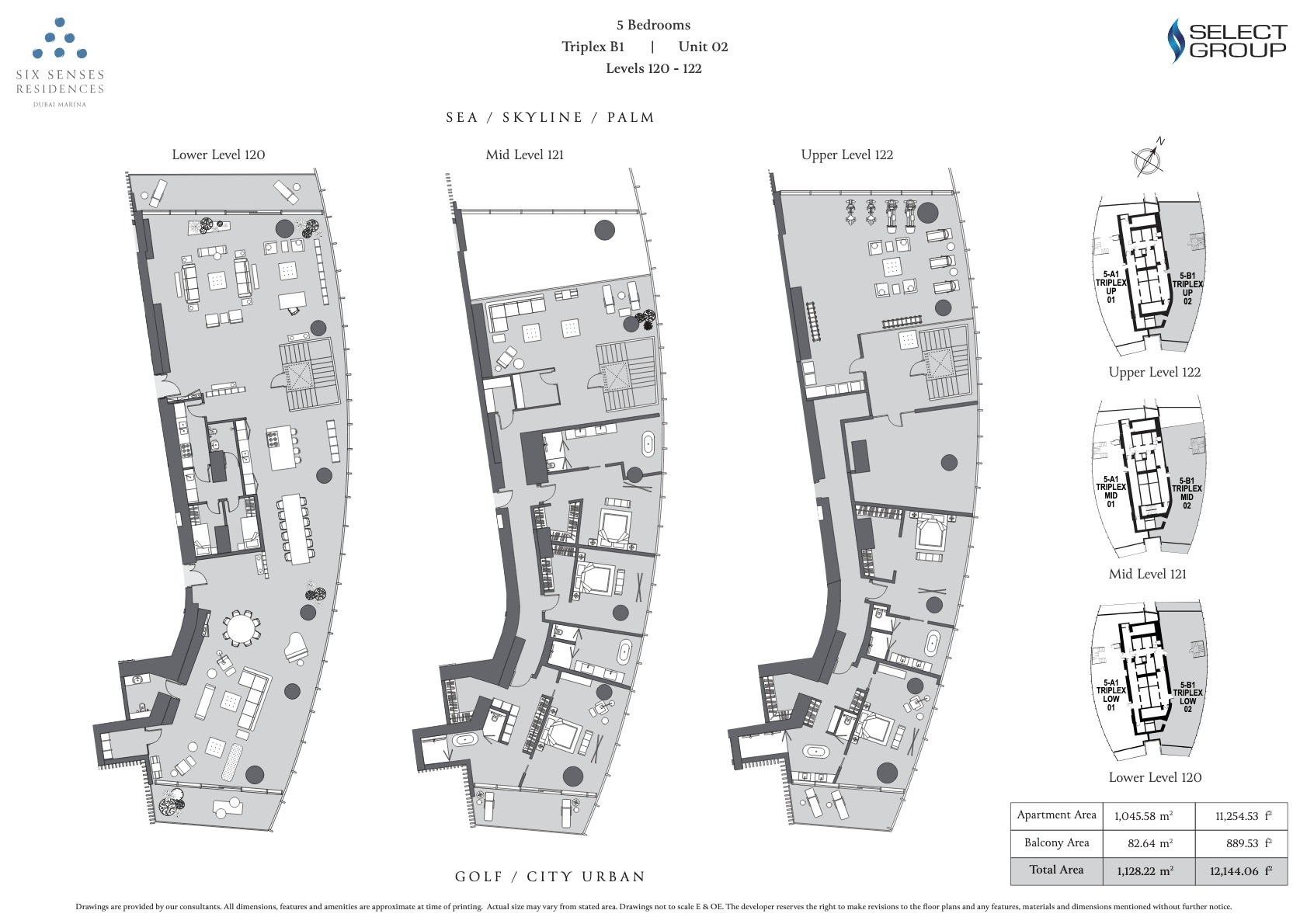 5BR - Triplex B1 - Unit 2 floor plan