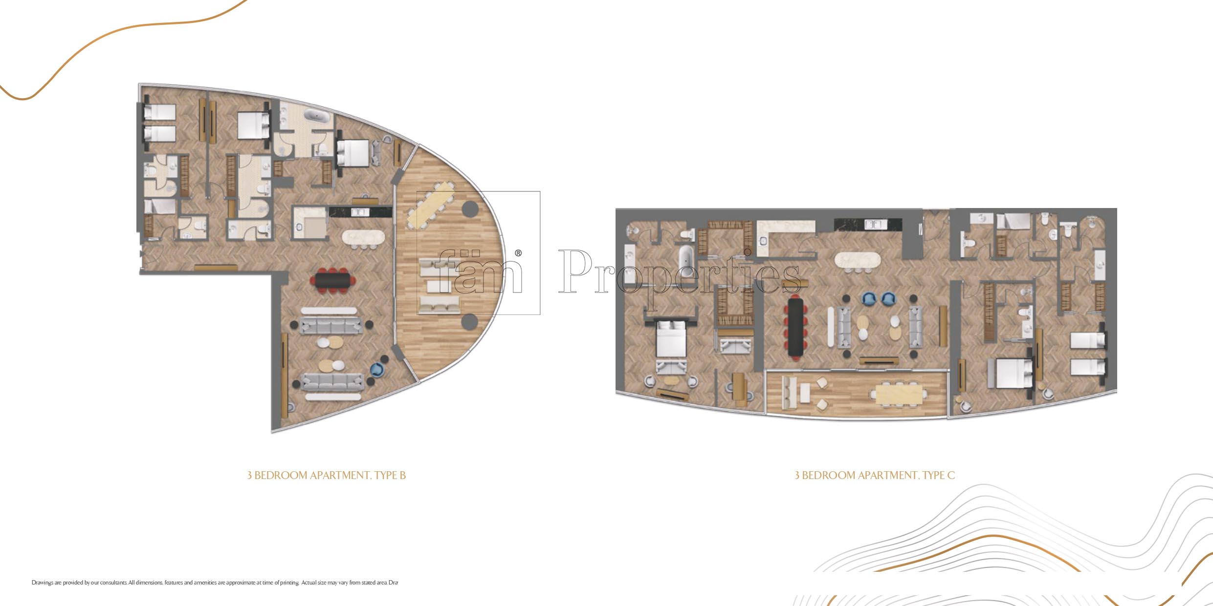 3 Bedroom floor plan