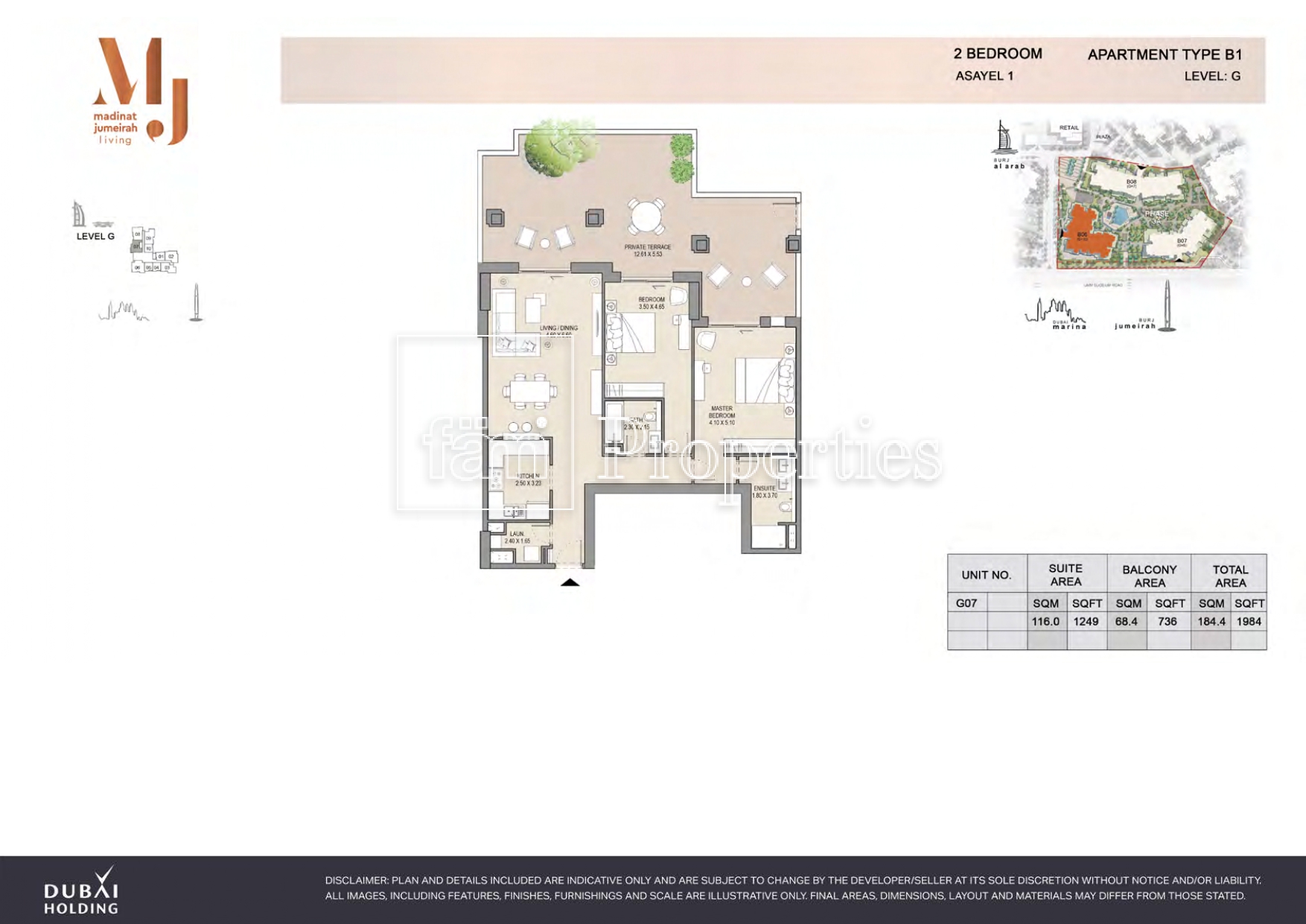 2 Bedroom floor plan