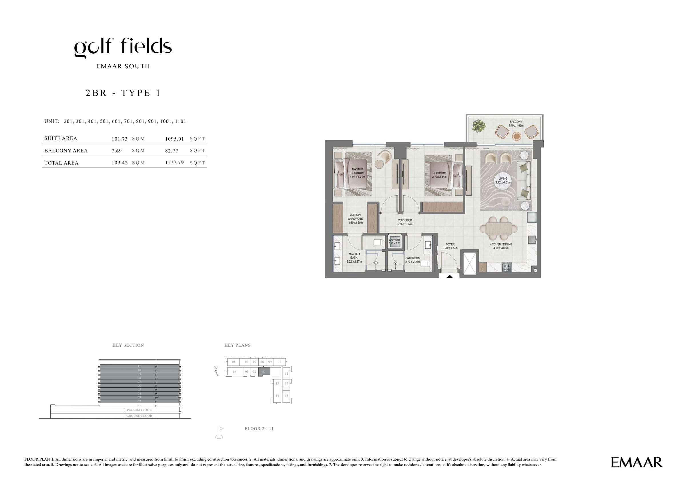 2 Bed floor plan