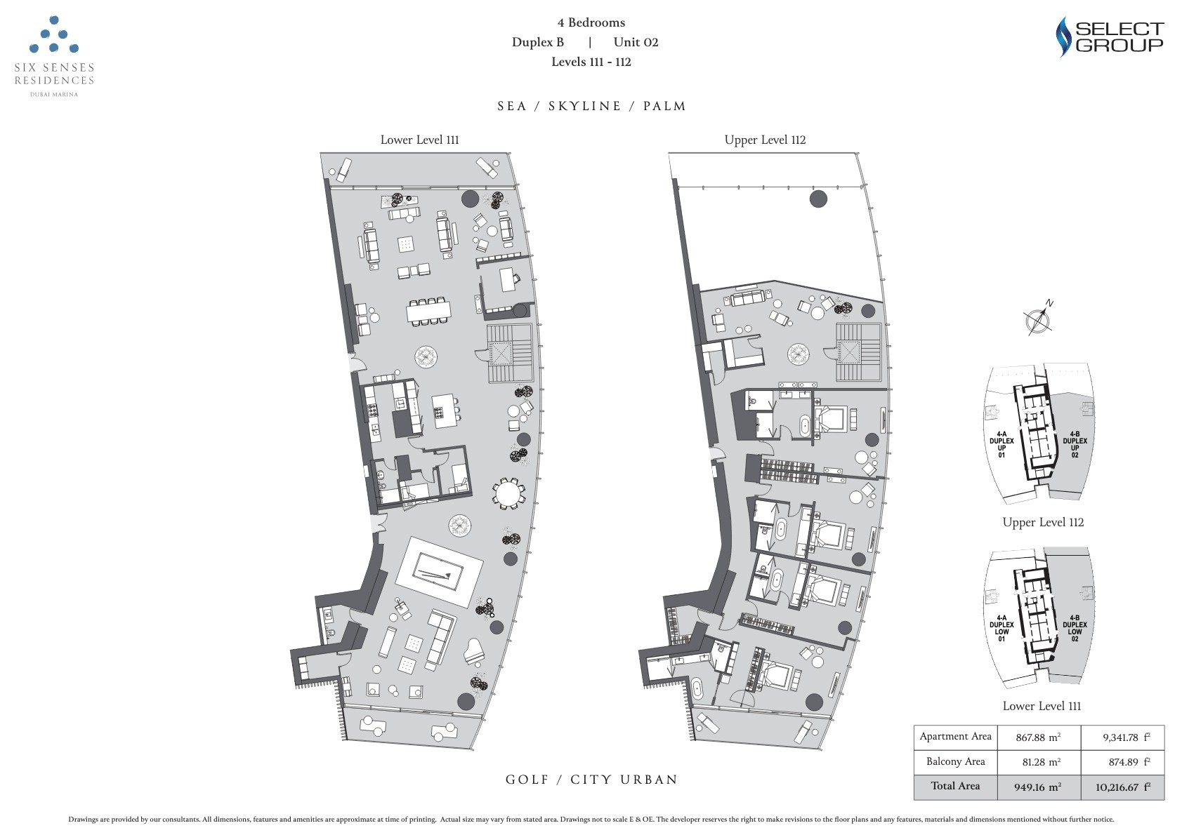 4BR - Duplex B - Unit 2 floor plan