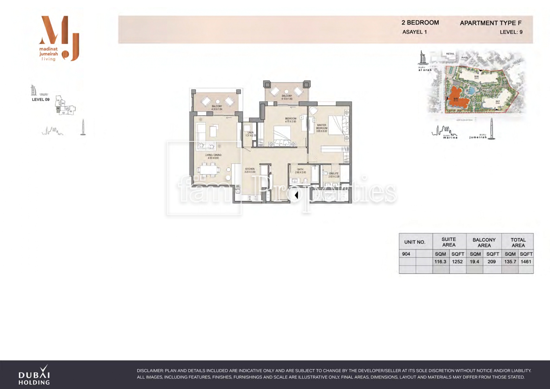 2 Bedroom floor plan