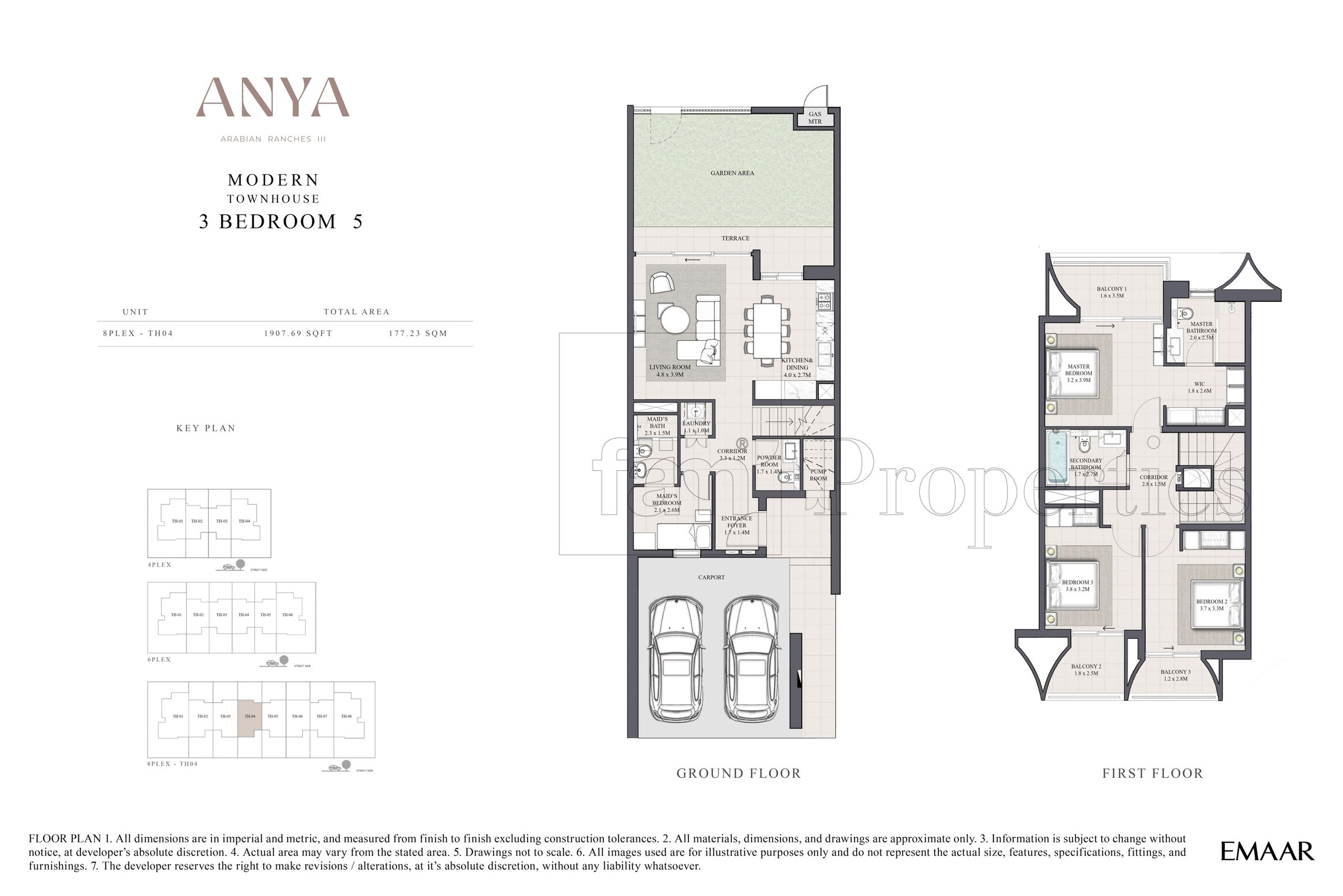 3 Bedroom floor plan