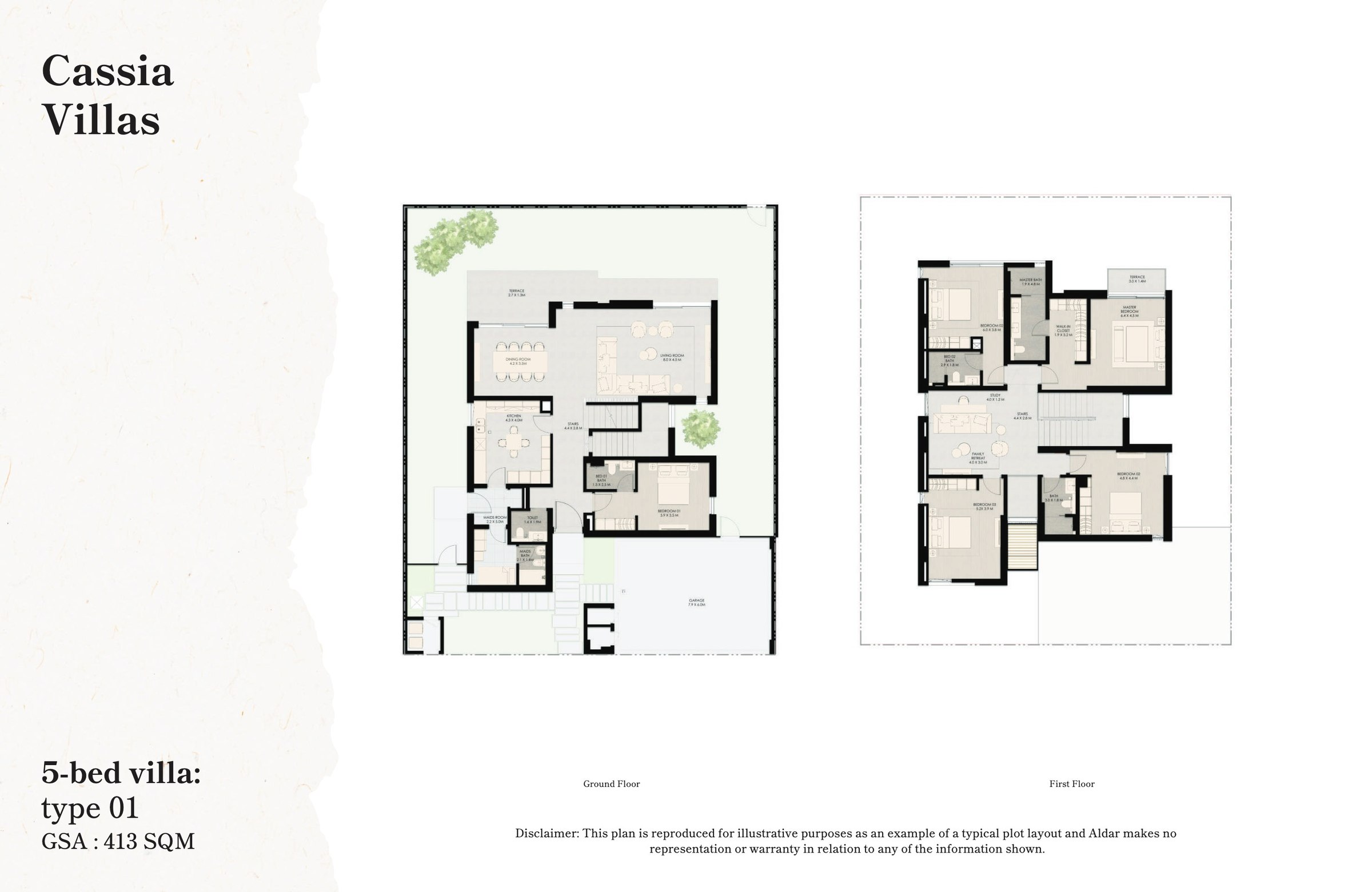 Cassia Villas - Type 1 - 5BR floor plan