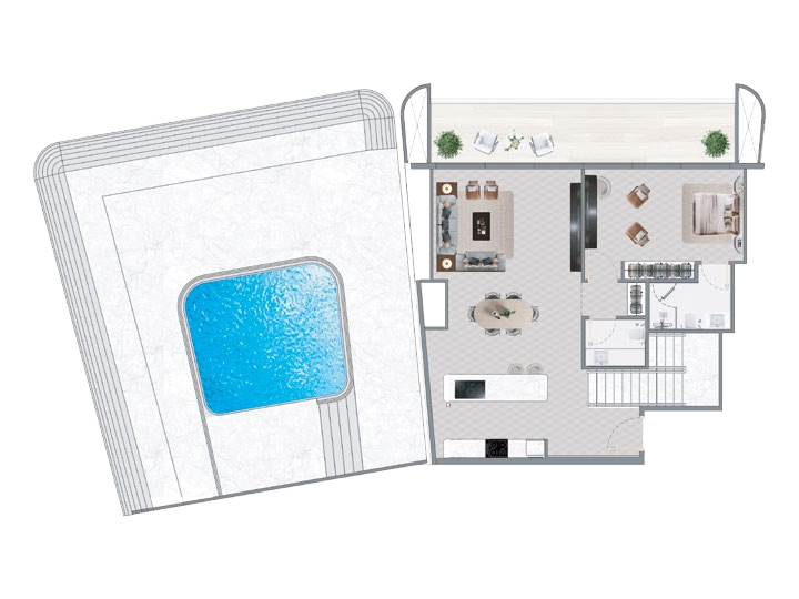 5 Bedroom Unit - Type - 1 floor plan