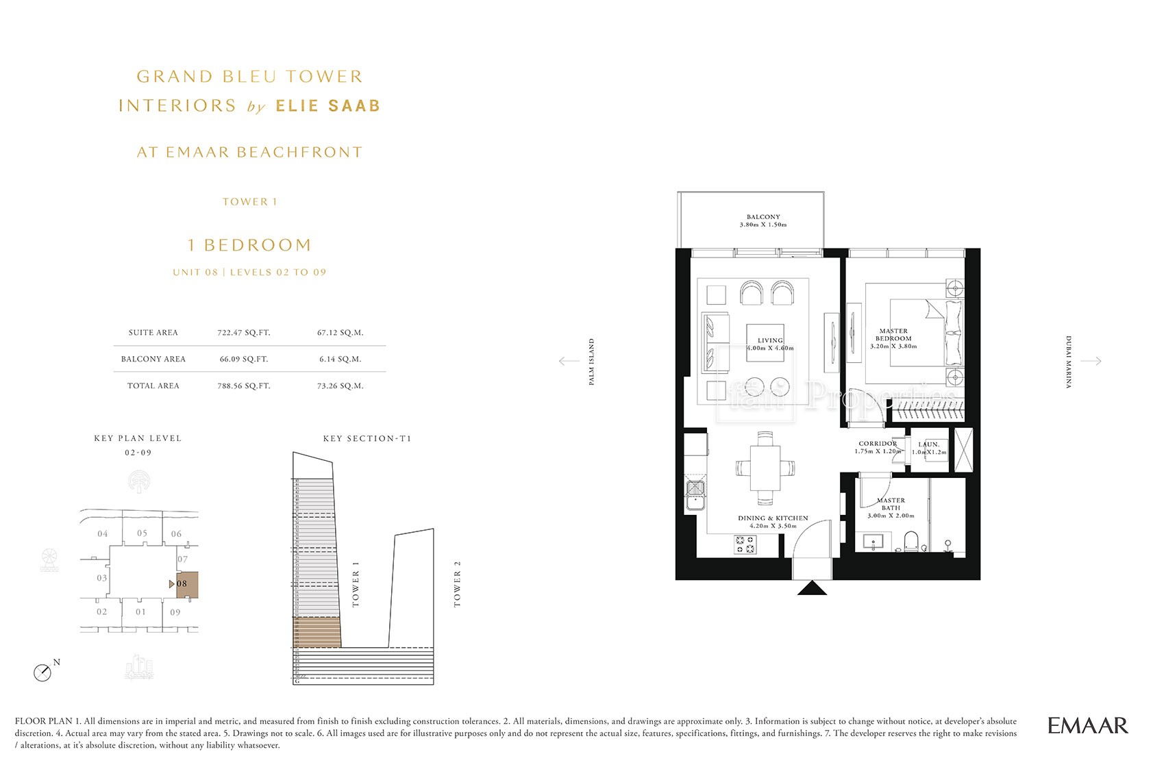 1 Bedroom floor plan