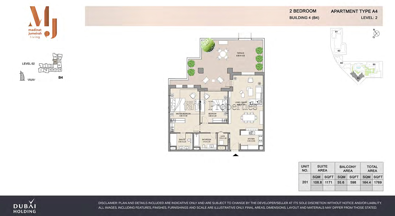 2 Bedroom floor plan