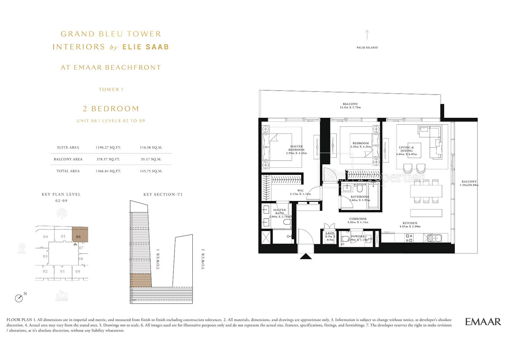 2 Bedroom floor plan
