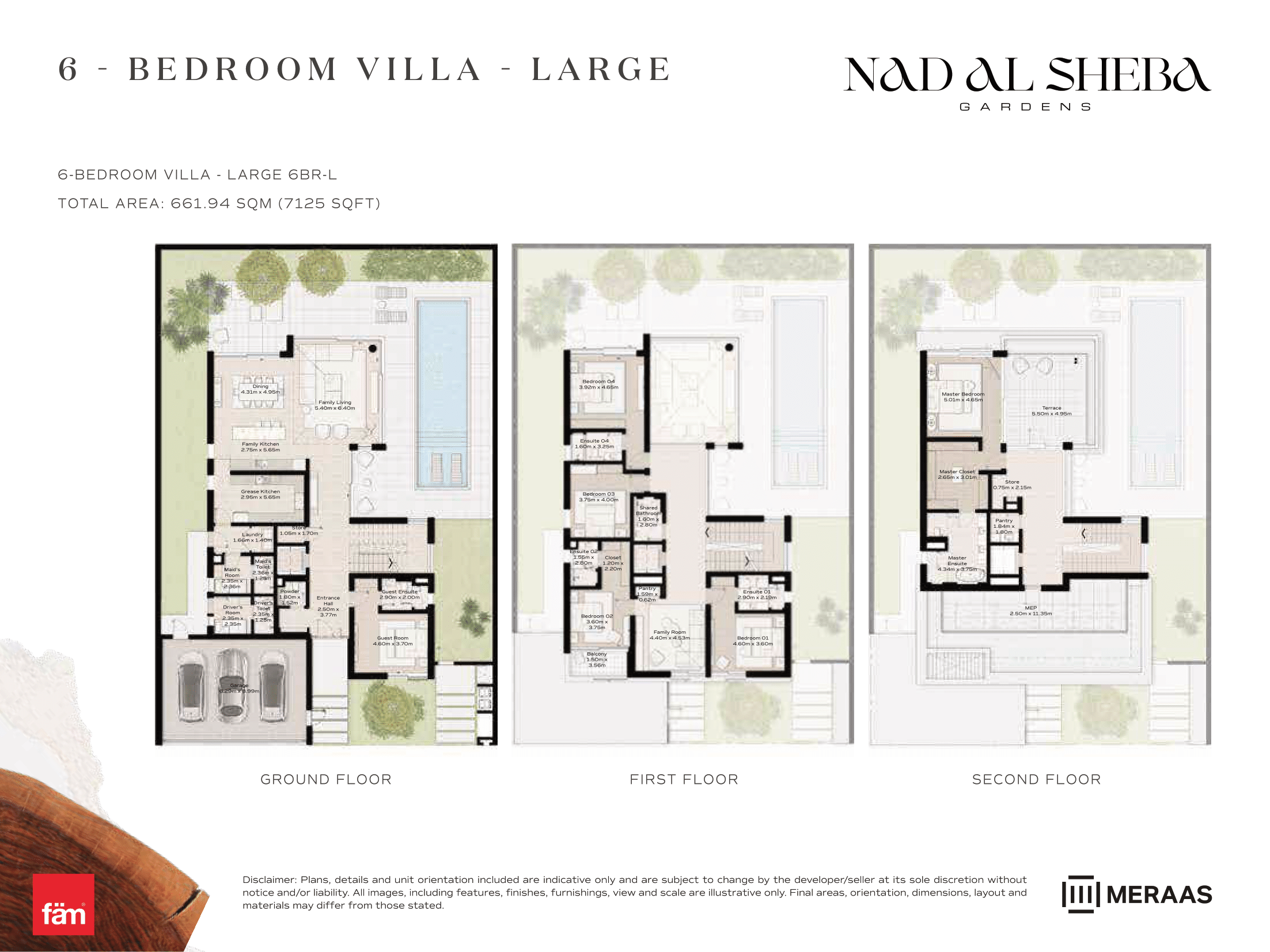 6 Bed- Villa floor plan