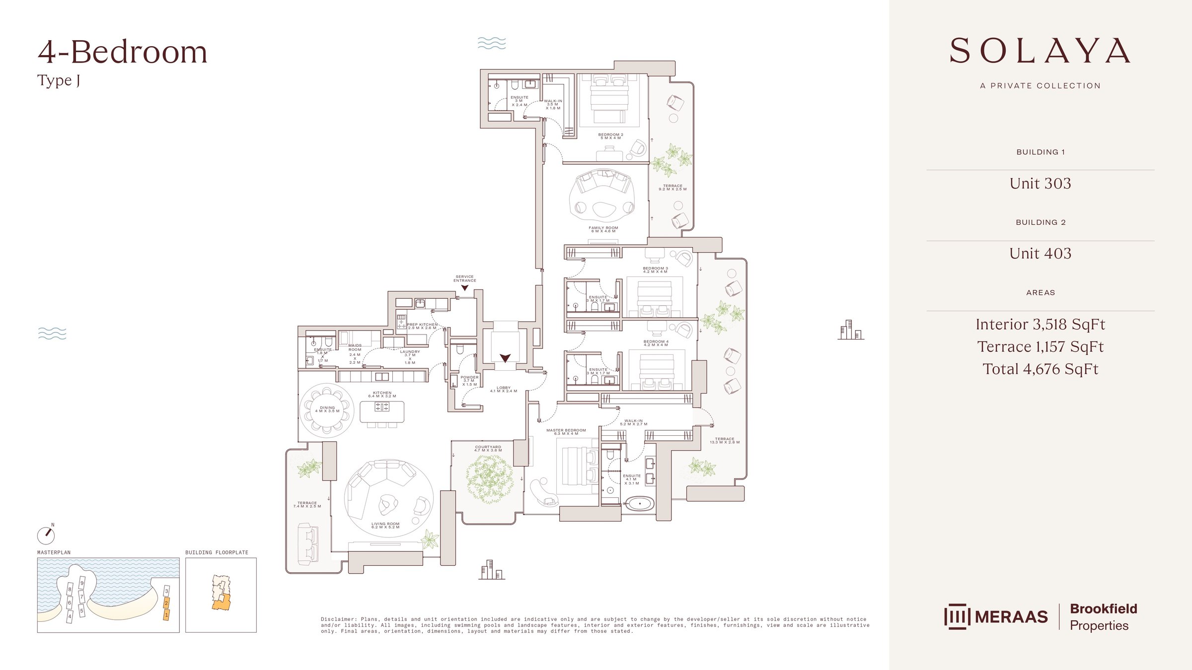 4 Bed floor plan