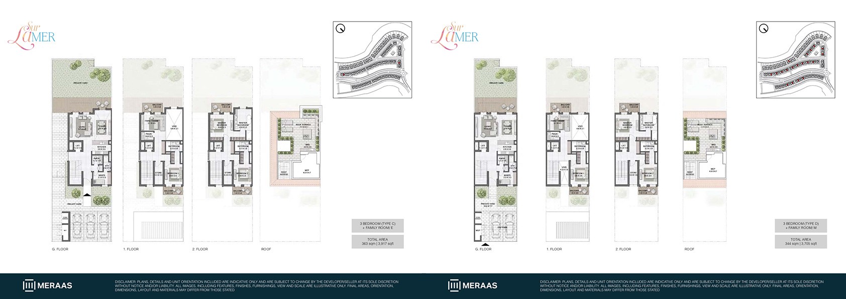 3 Bedroom Type C floor plan