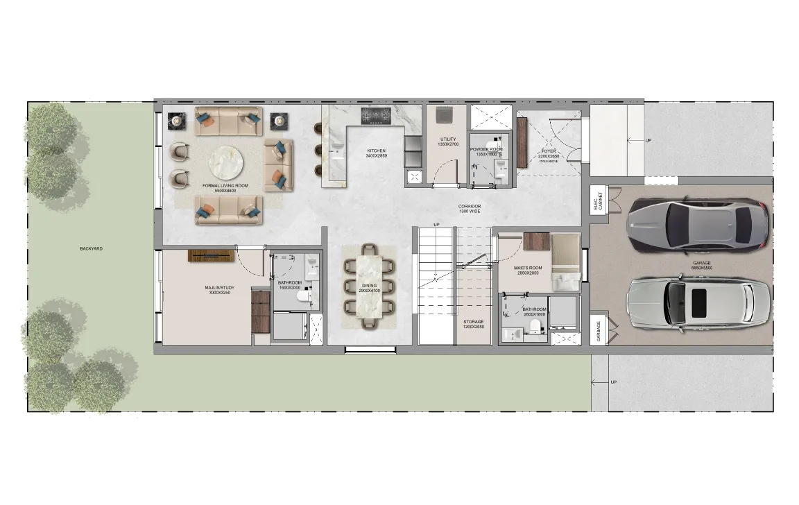 4 Bed floor plan