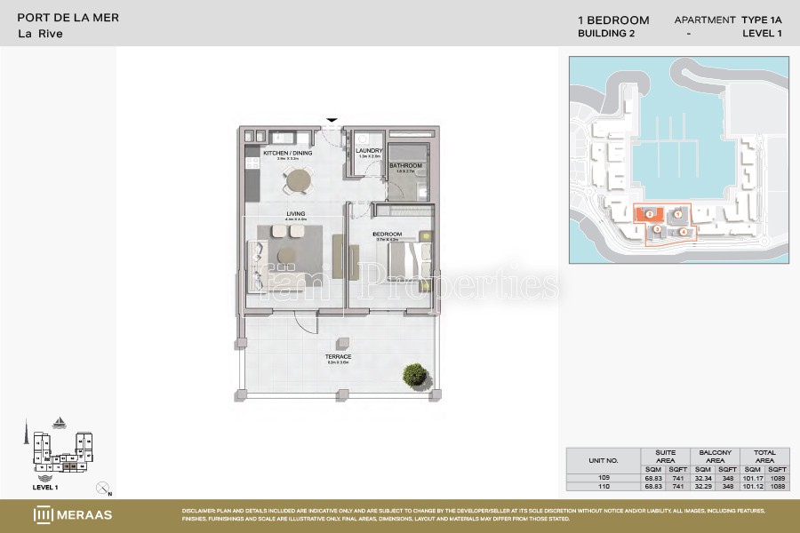 Type 1A floor plan