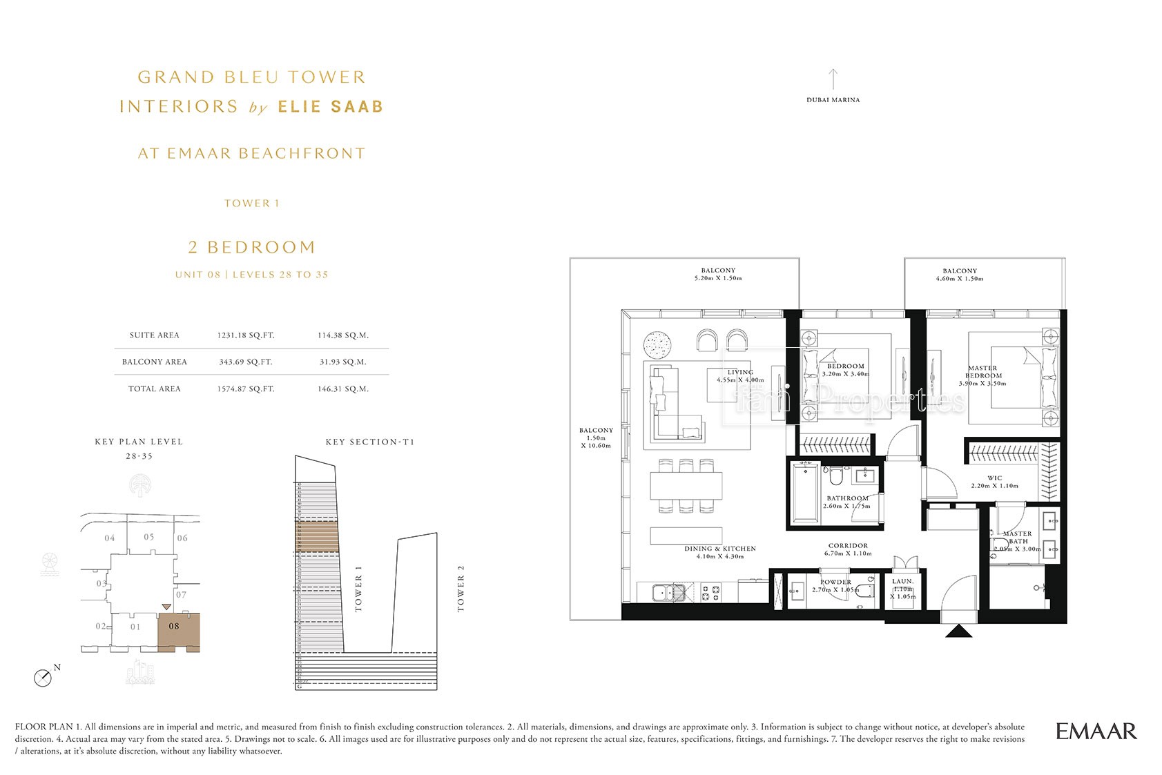 2 Bedroom floor plan