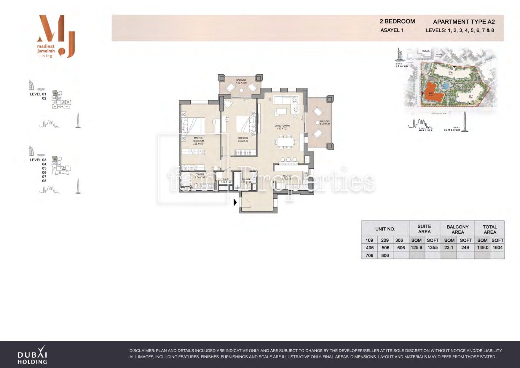 2 Bedroom floor plan