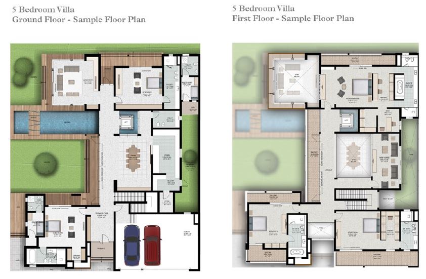 5BR Villa floor plan