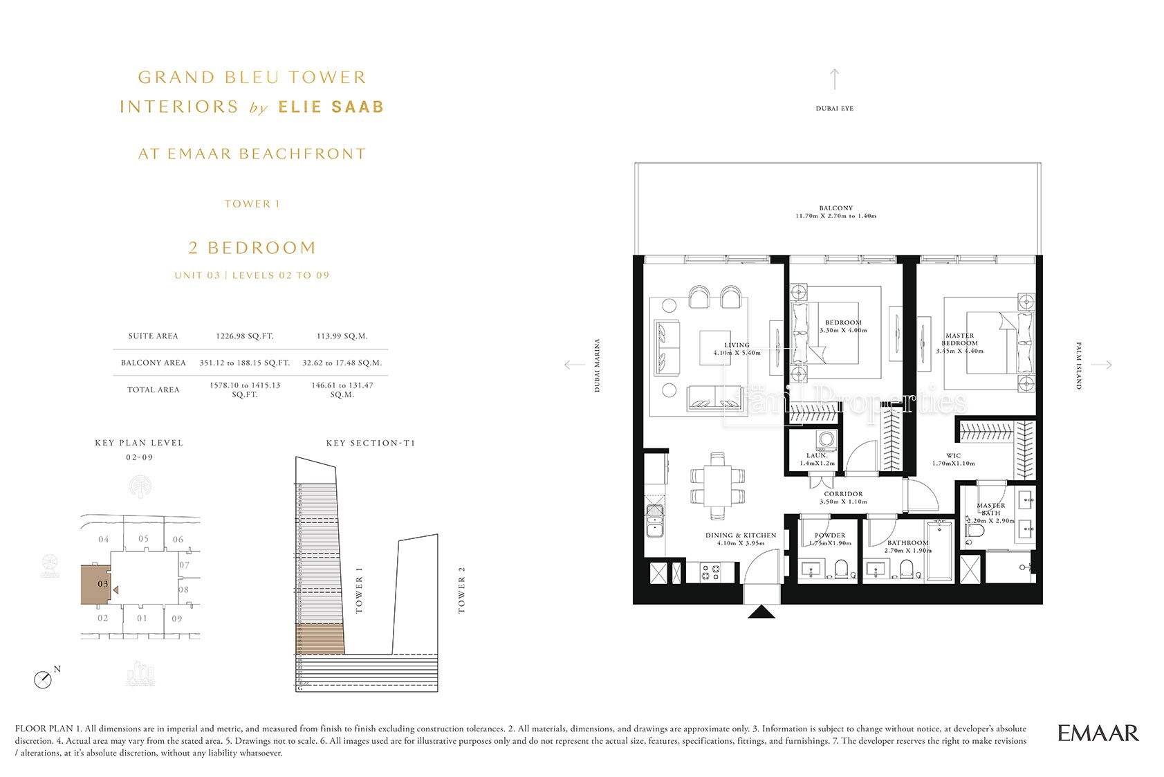 2 Bedroom floor plan